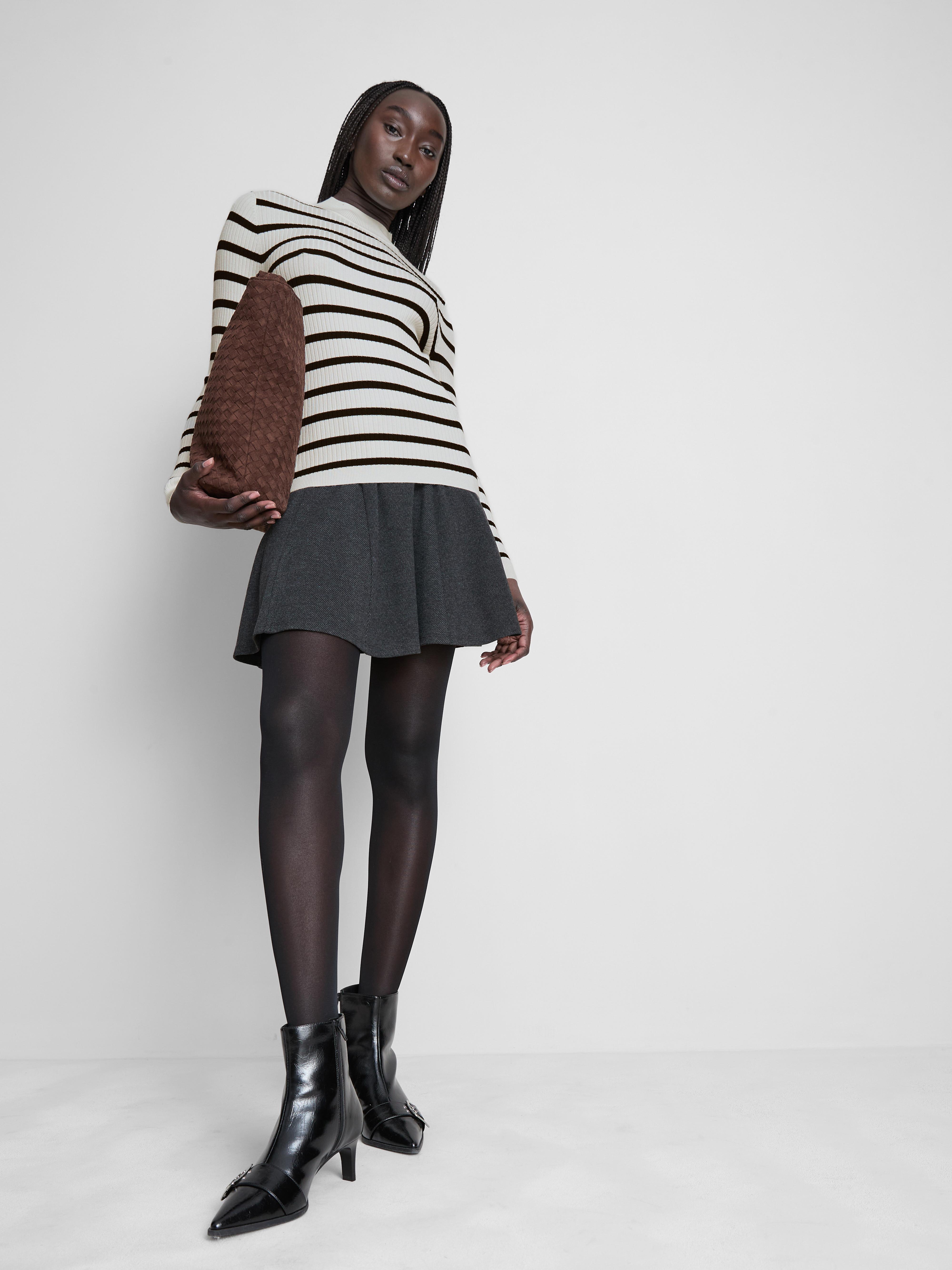 Ribbed Turtleneck Sweater