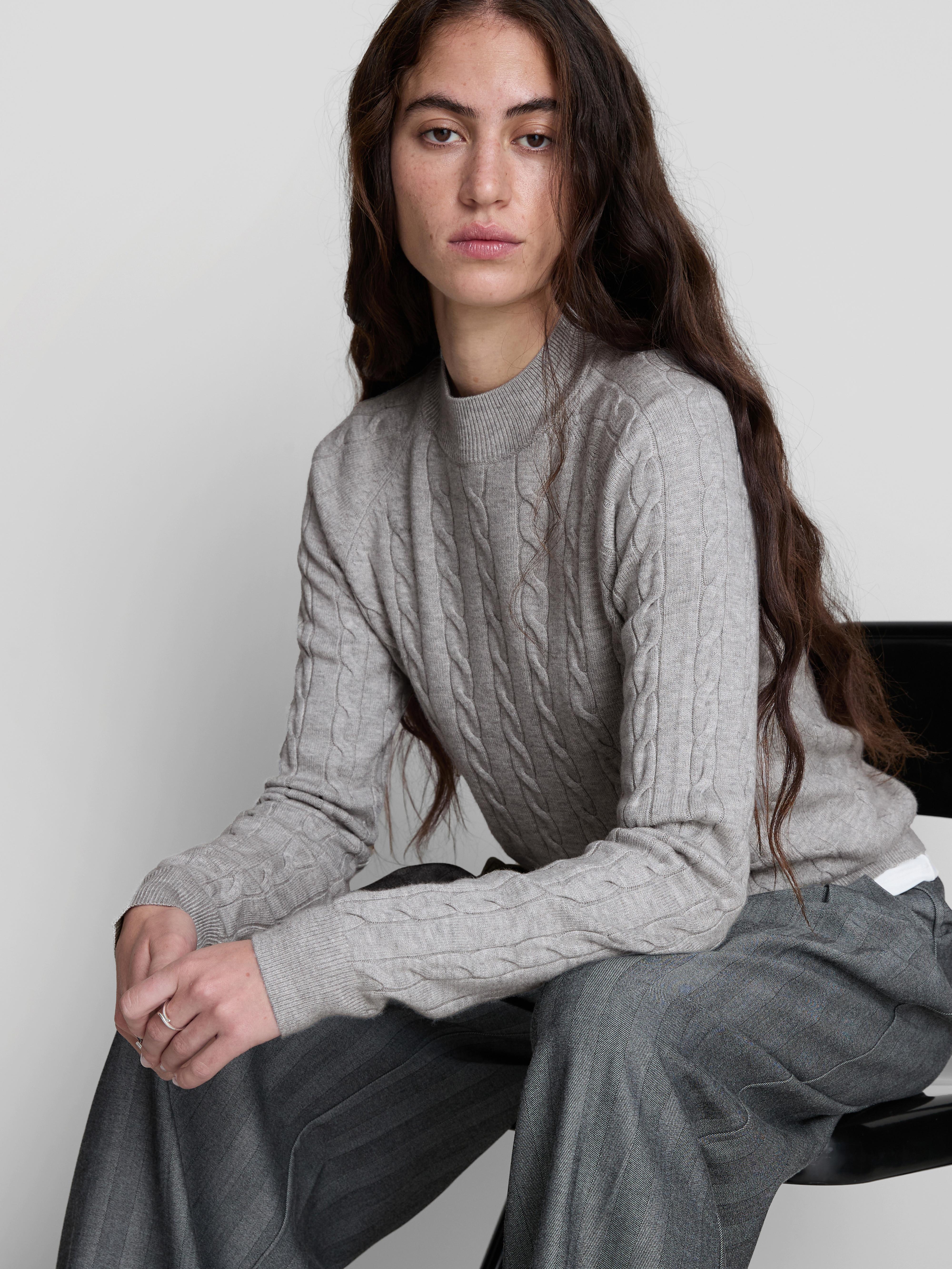 Turtle Neck Cable Sweater