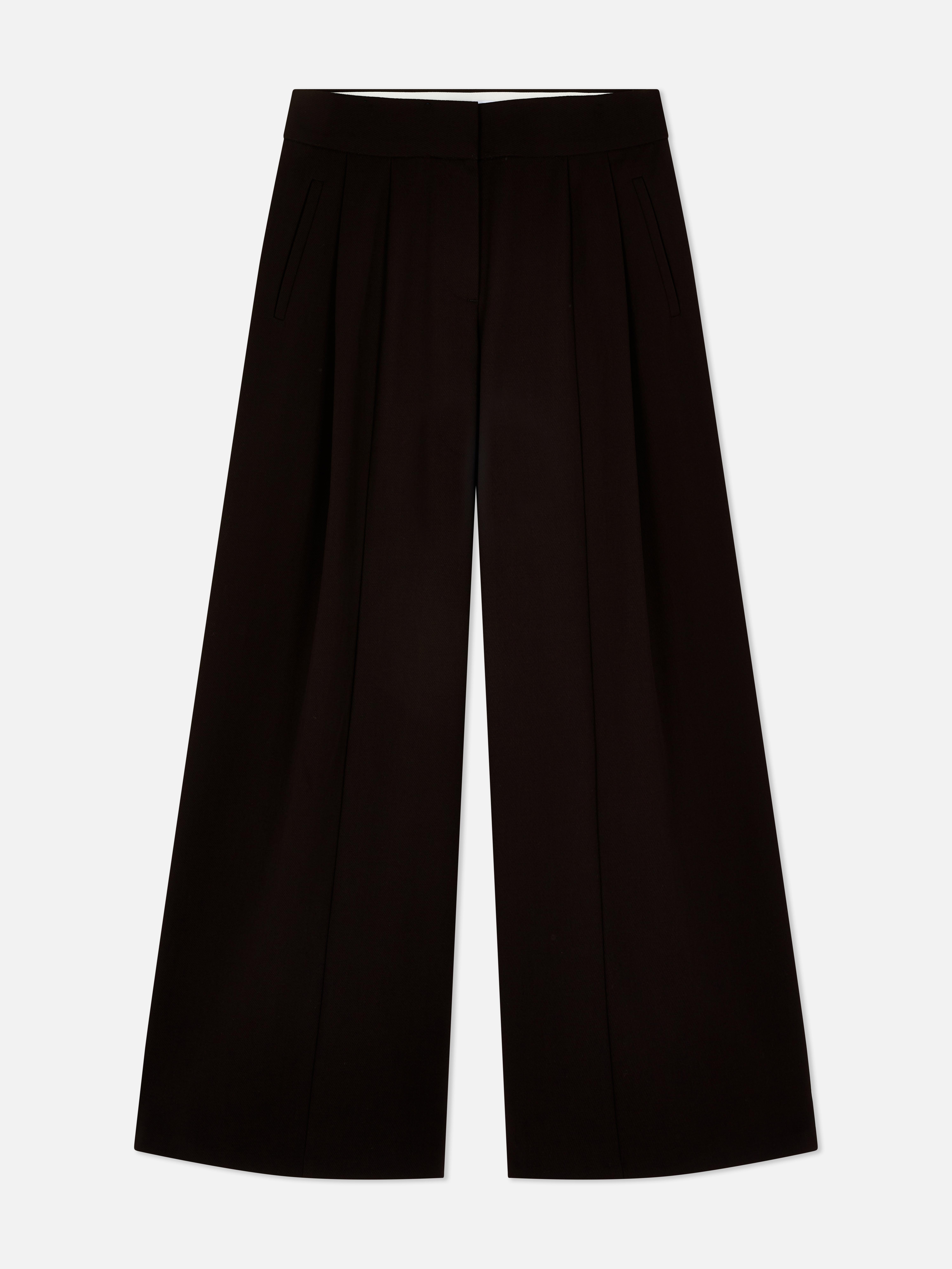 The Edit Twill Wide Leg Pants