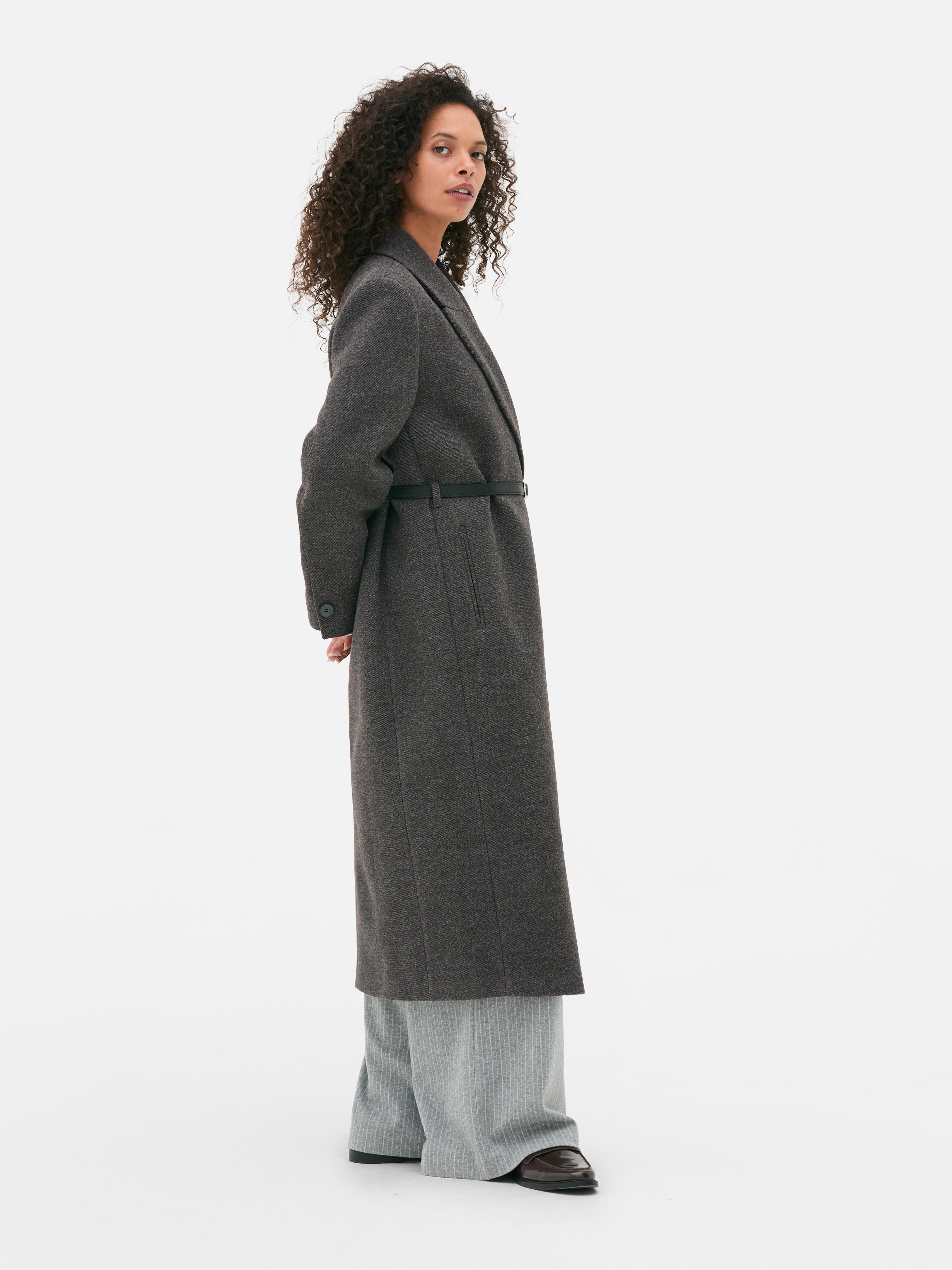 Single-Breasted Longline Coat