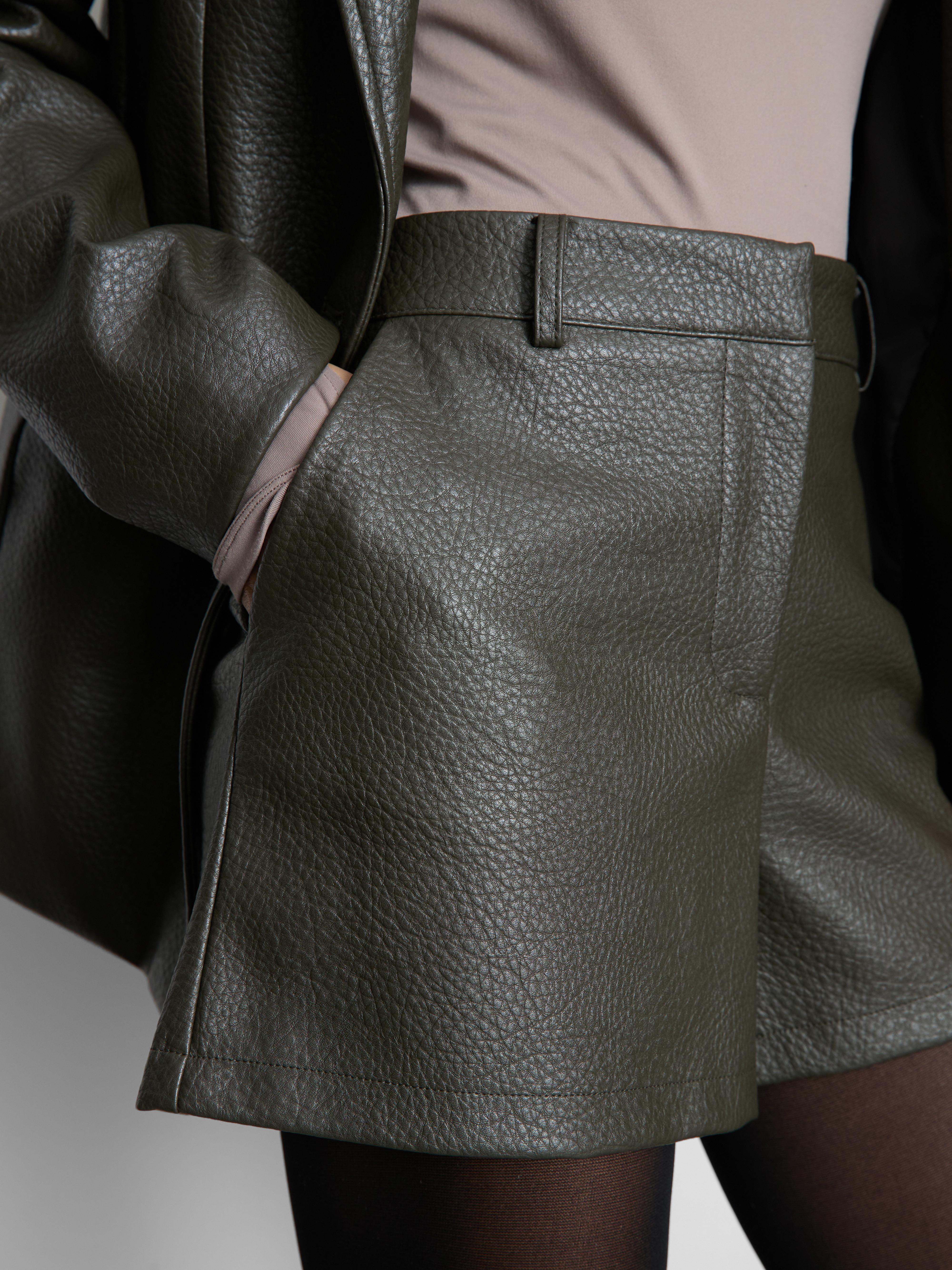 Paula Echevarría Textured Faux Leather Shorts