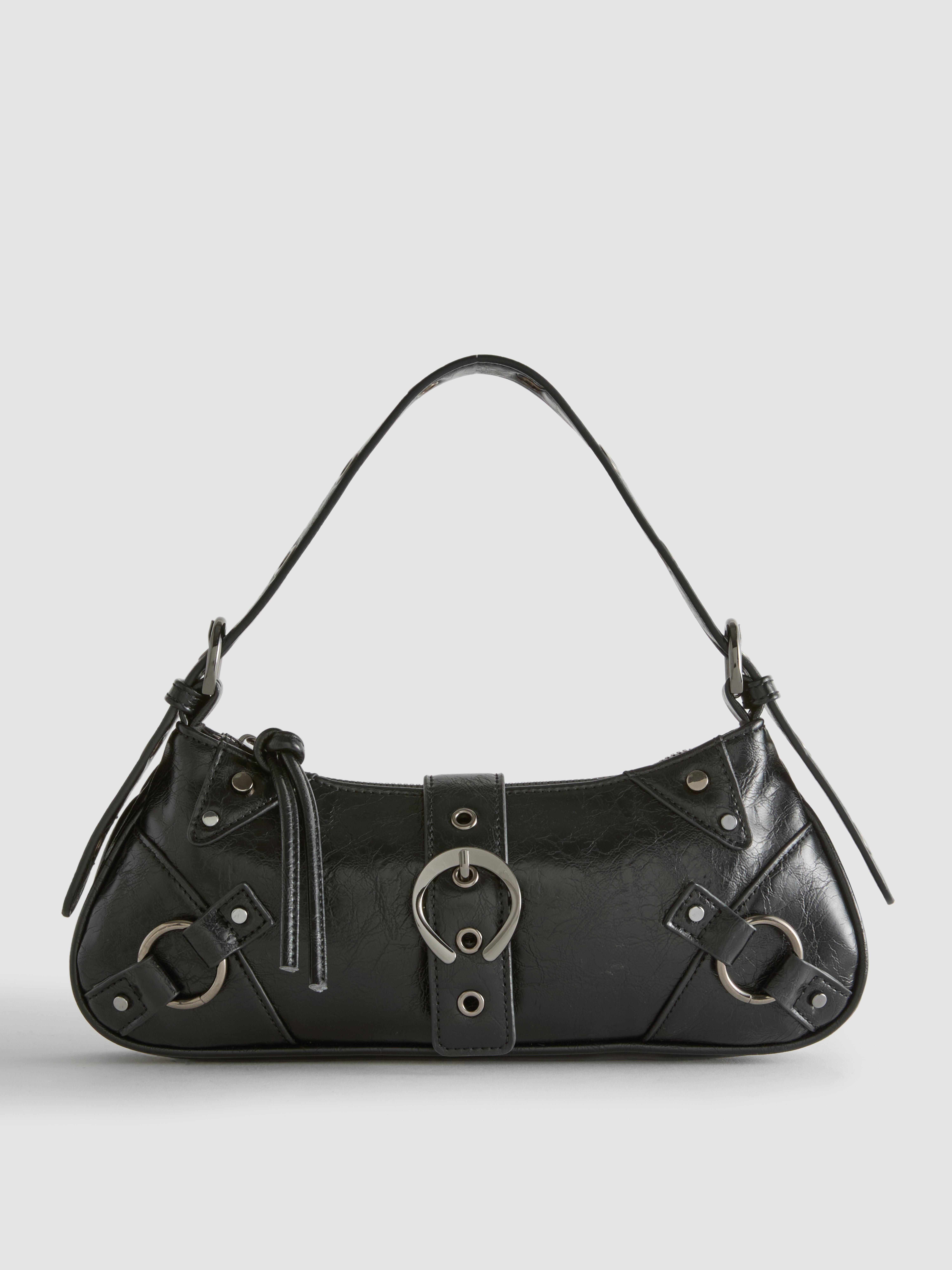 Distressed Detail Shoulder Bag