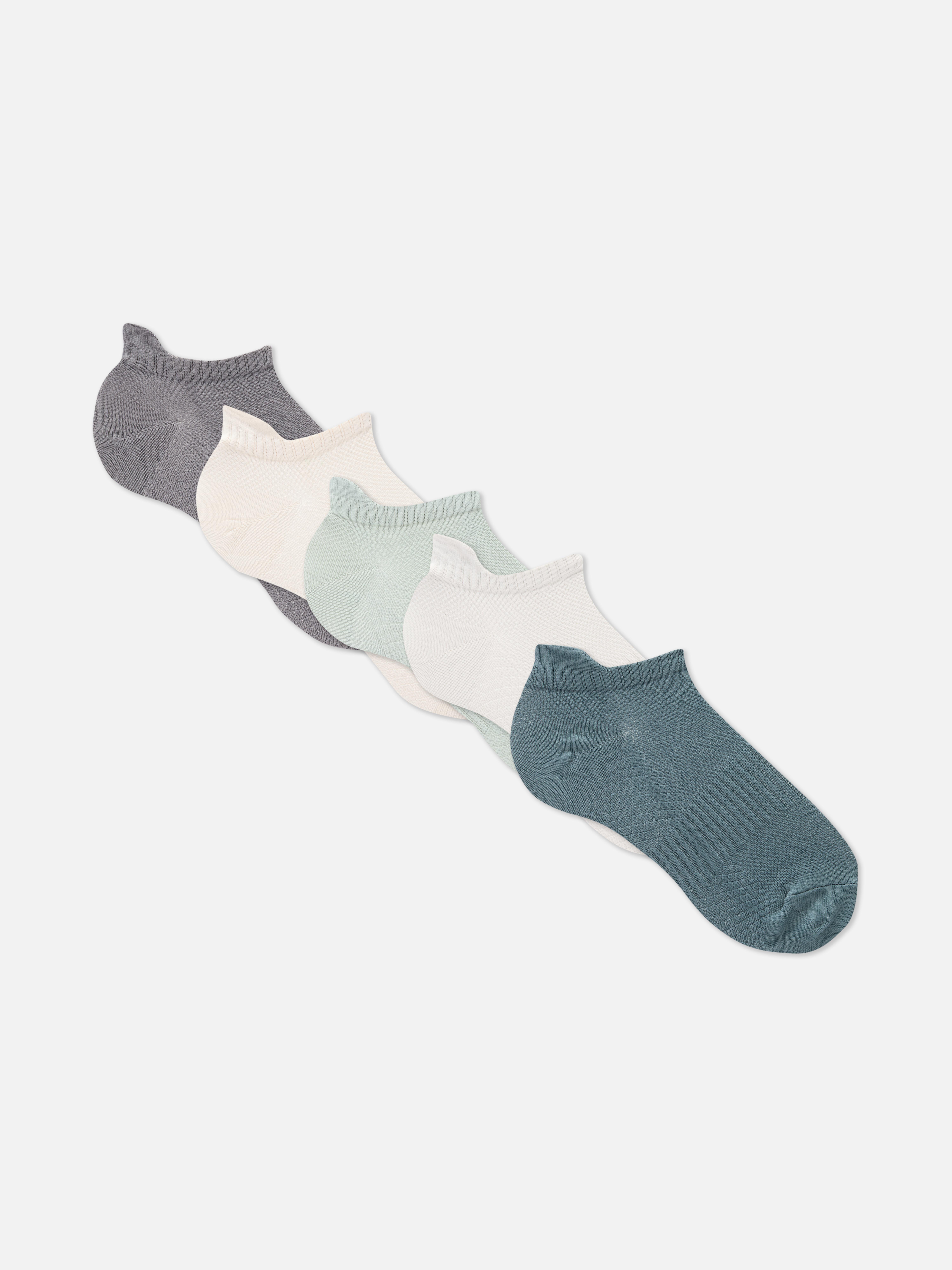 5-Pack Microfiber Sneaker Socks