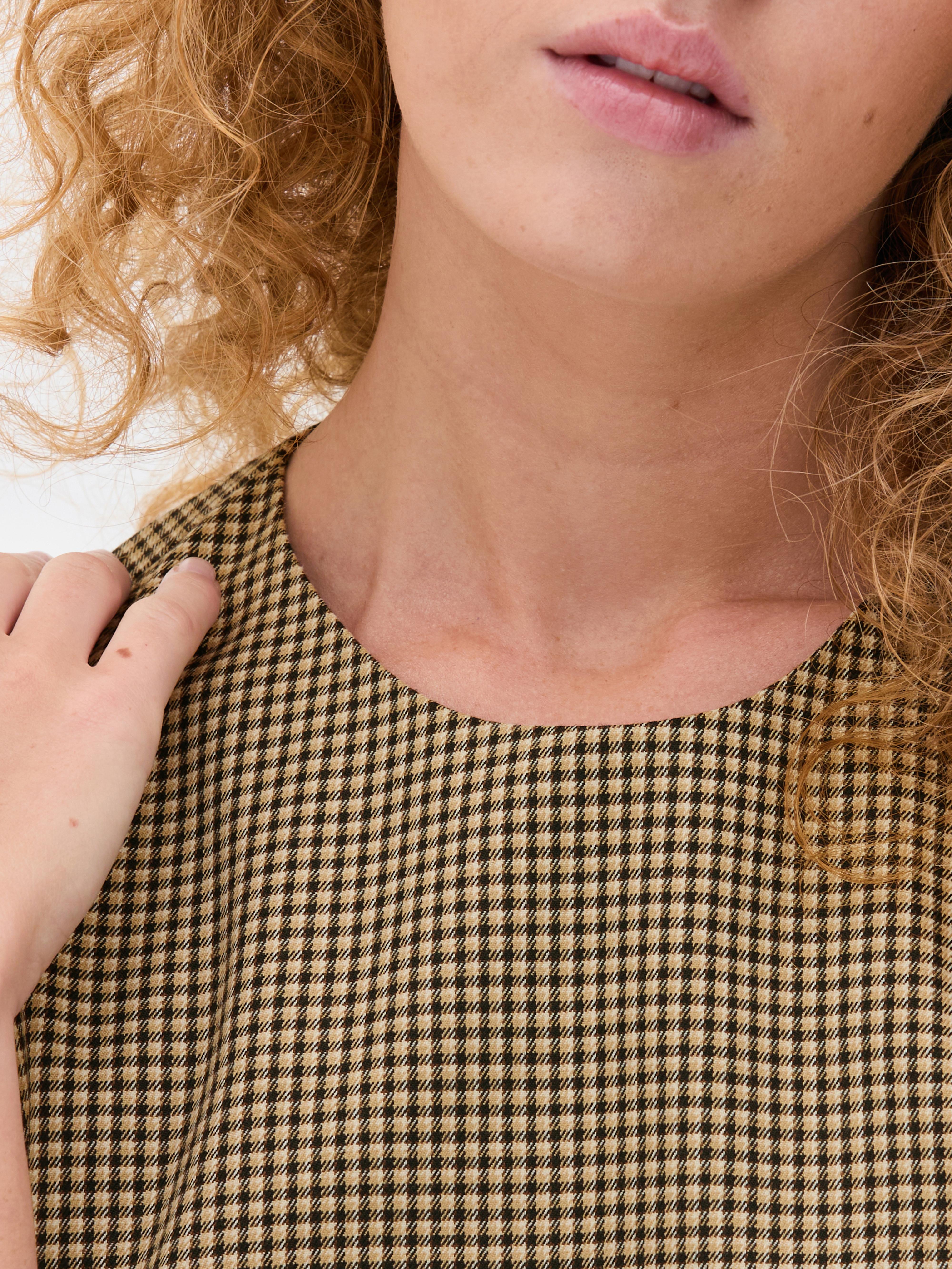 Split Hem Mini Shift Dress