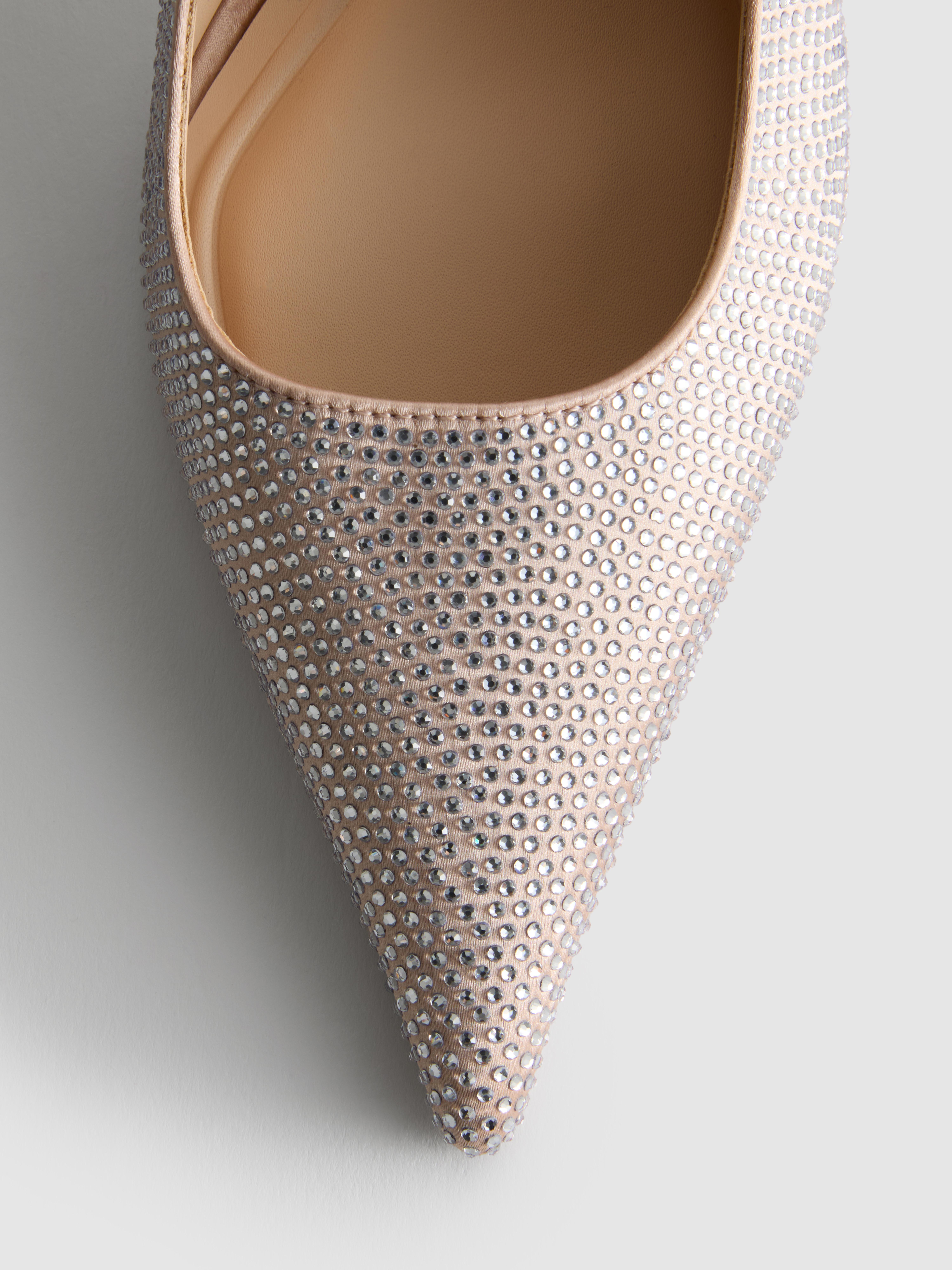 Hot Fix Sling Back Court Heels