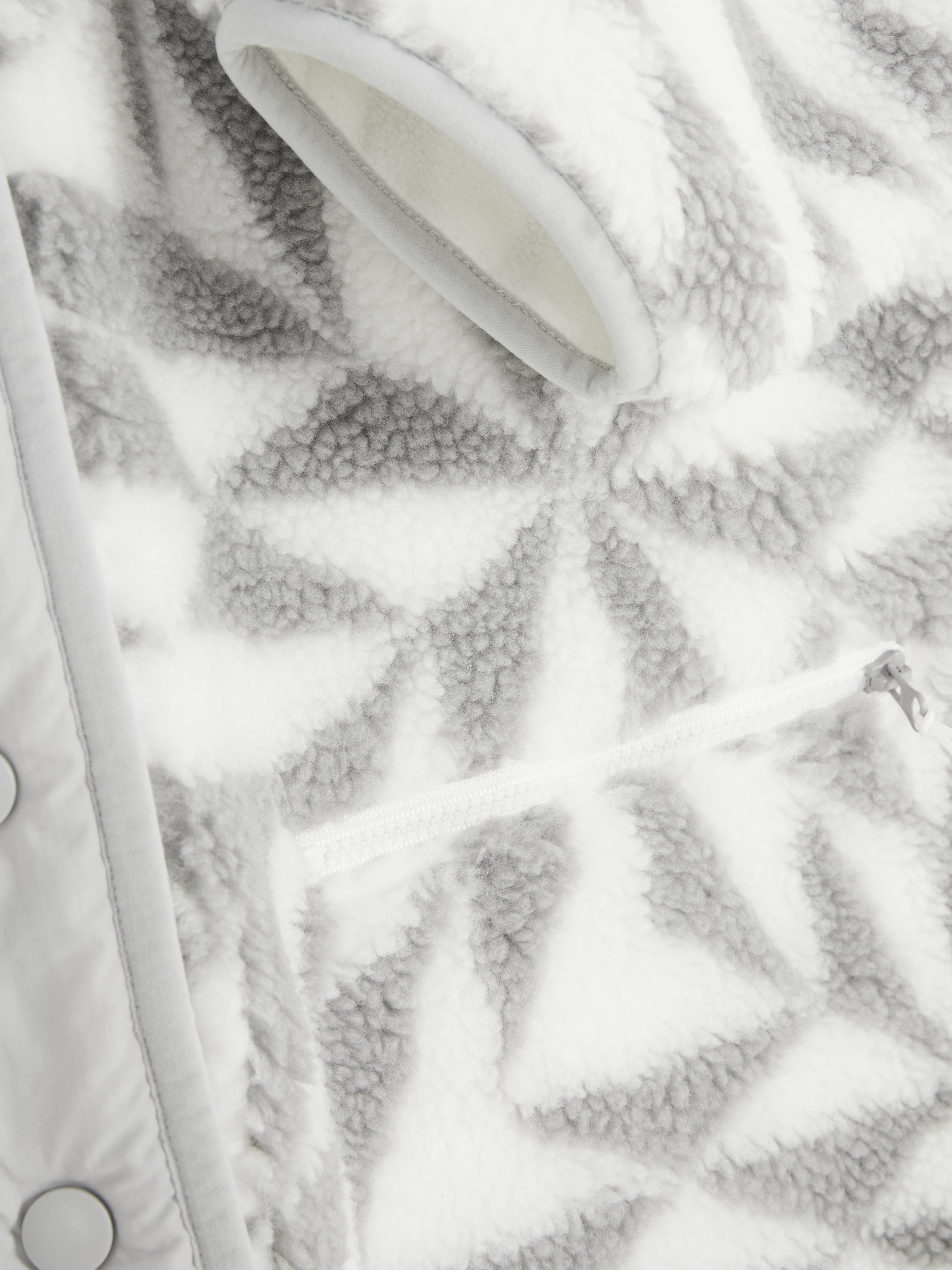 Printed Snap Button Borg Fleece