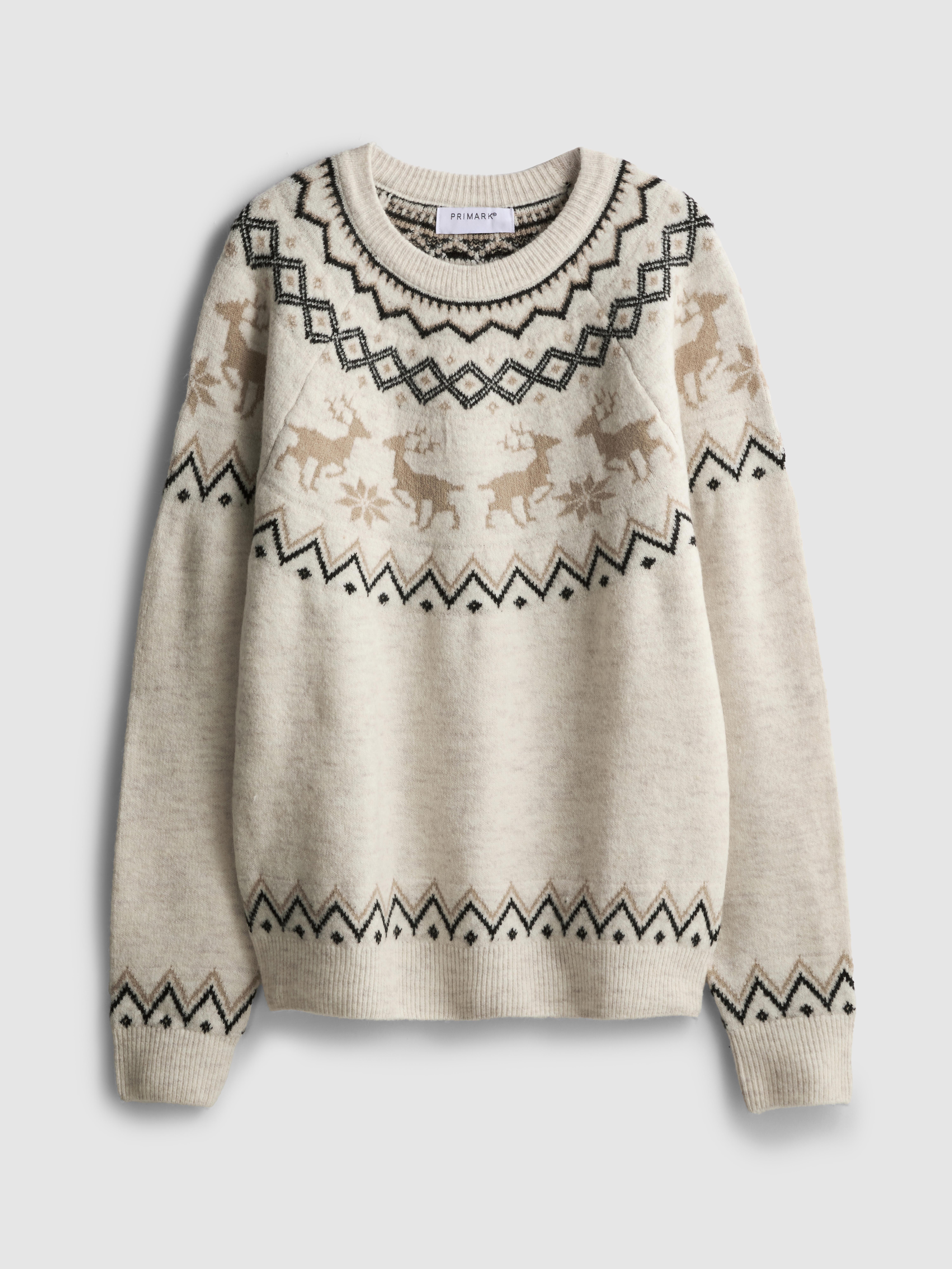 Men's Reindeer Fair Isle Family Christmas Sweater