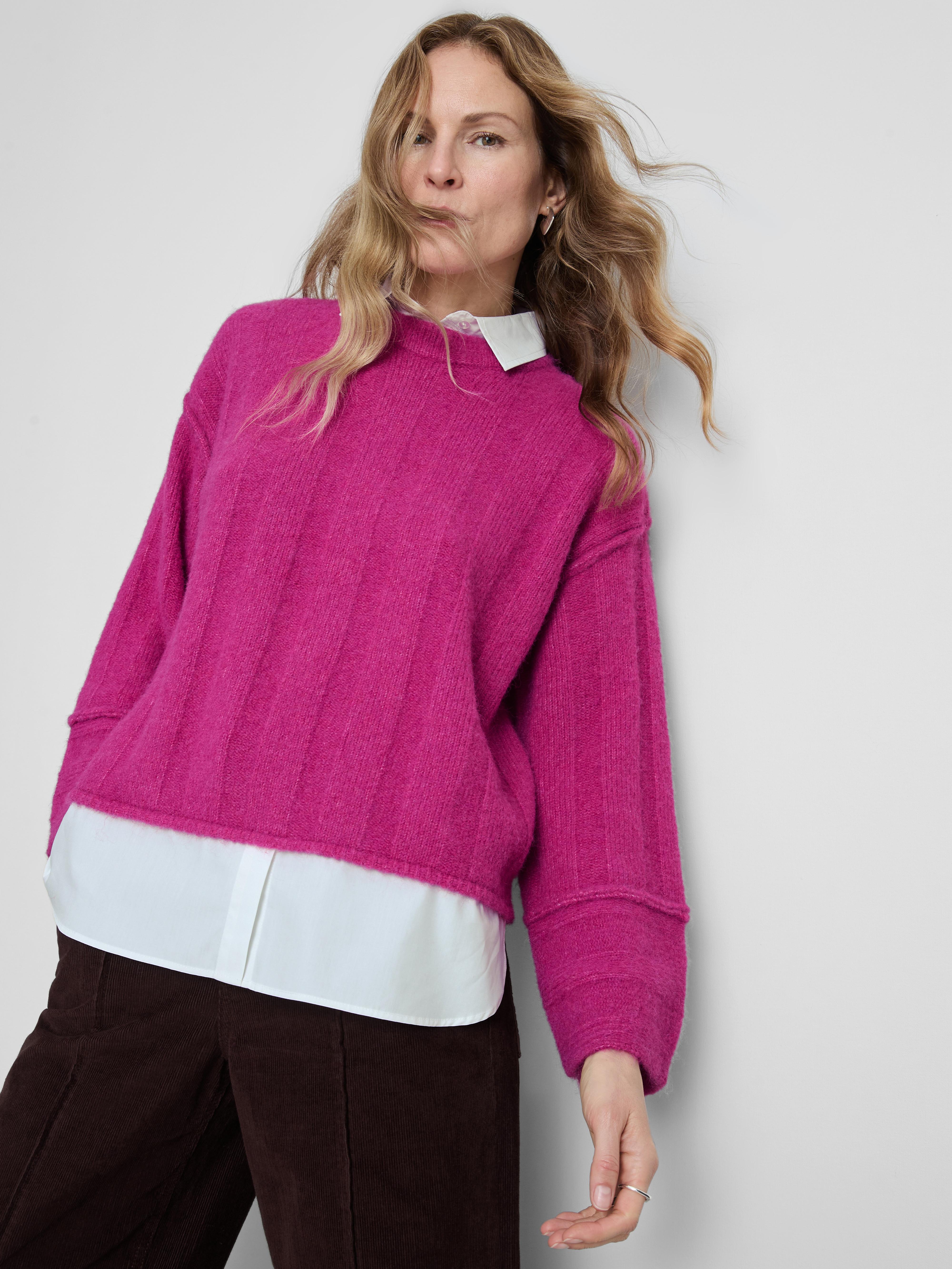 2 In 1 Layered Ribbed Sweater