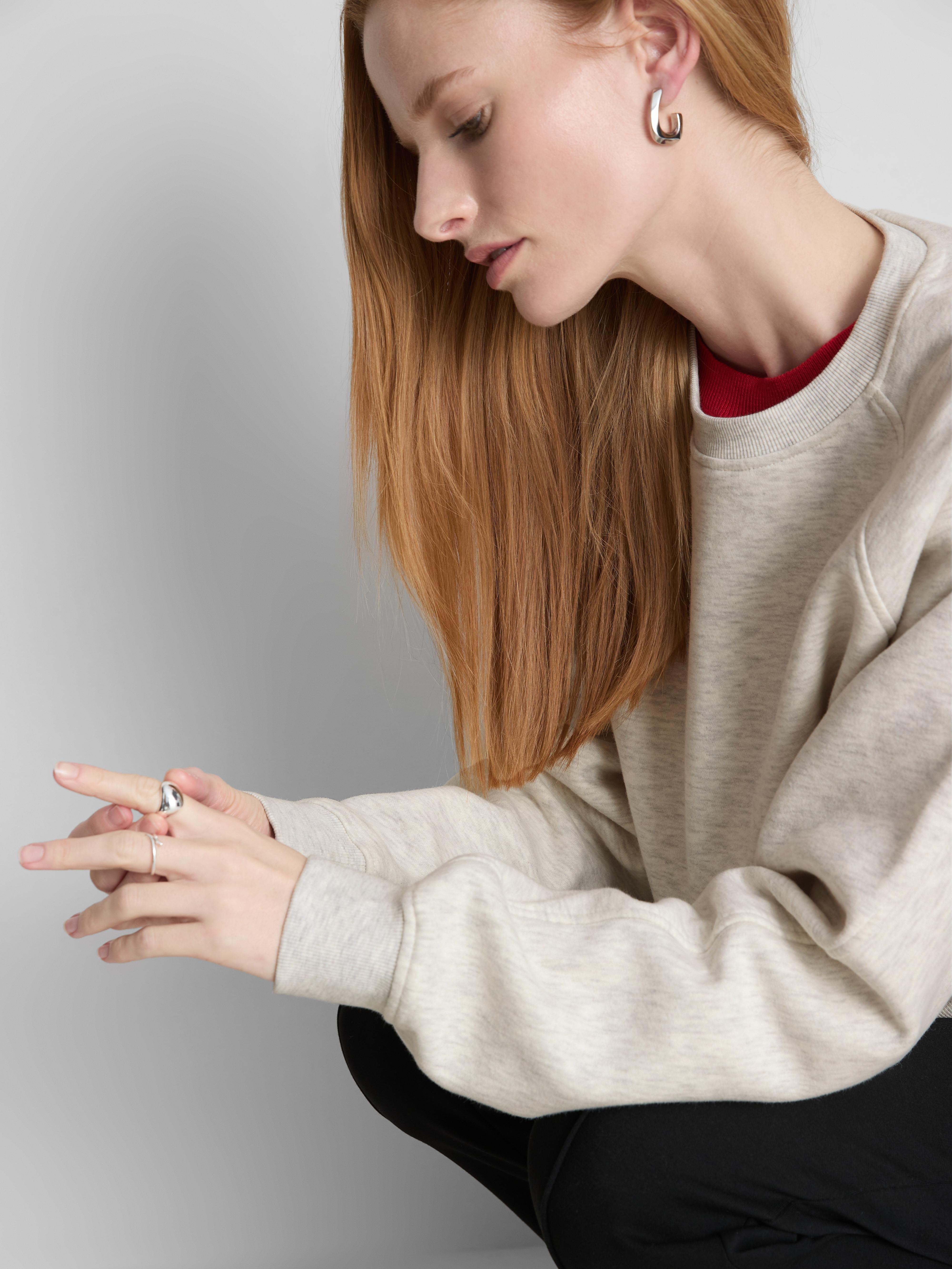 Cotton Rich Relaxed Sweatshirt