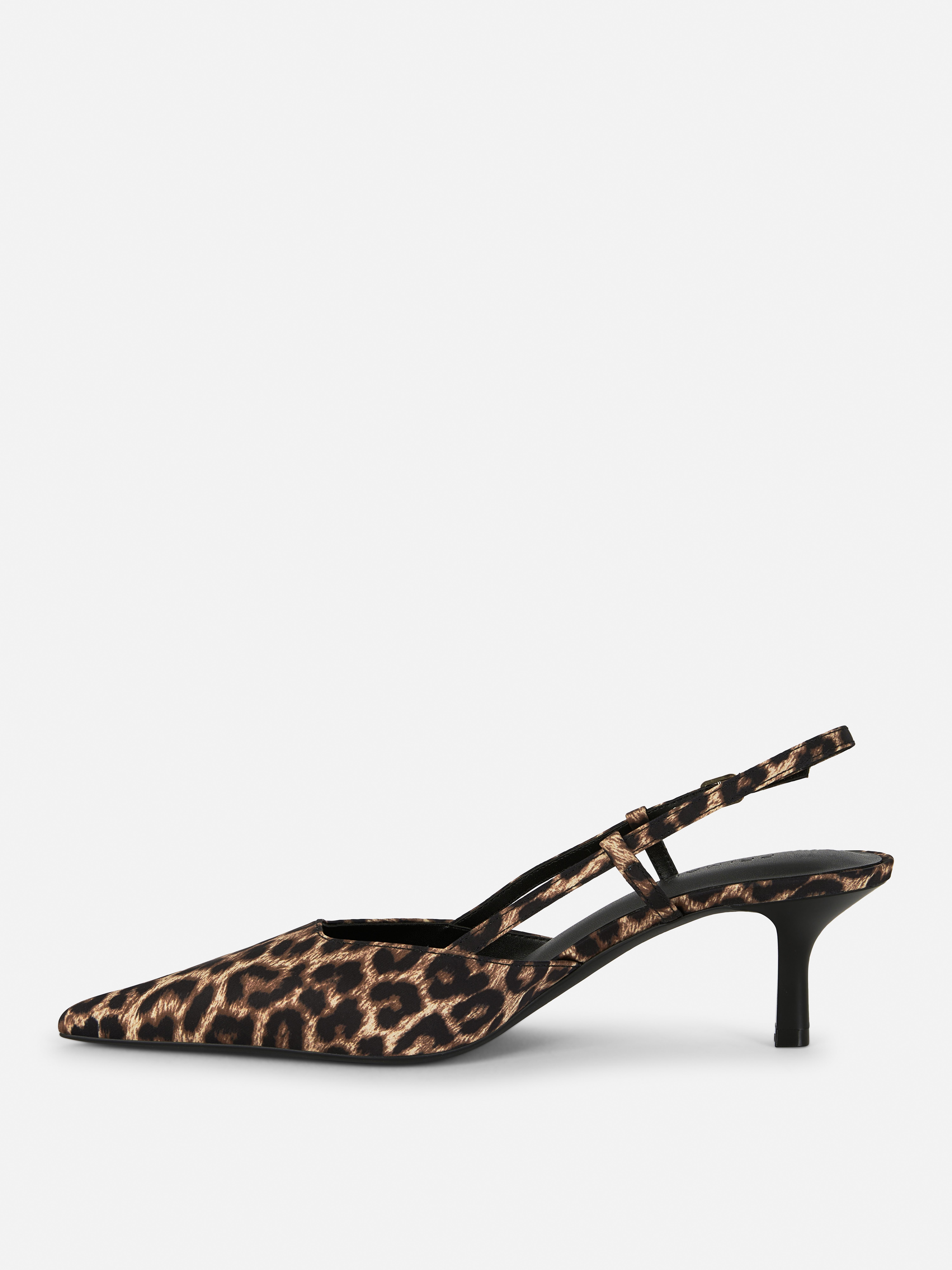 Leopard Kitten Slingback Heels