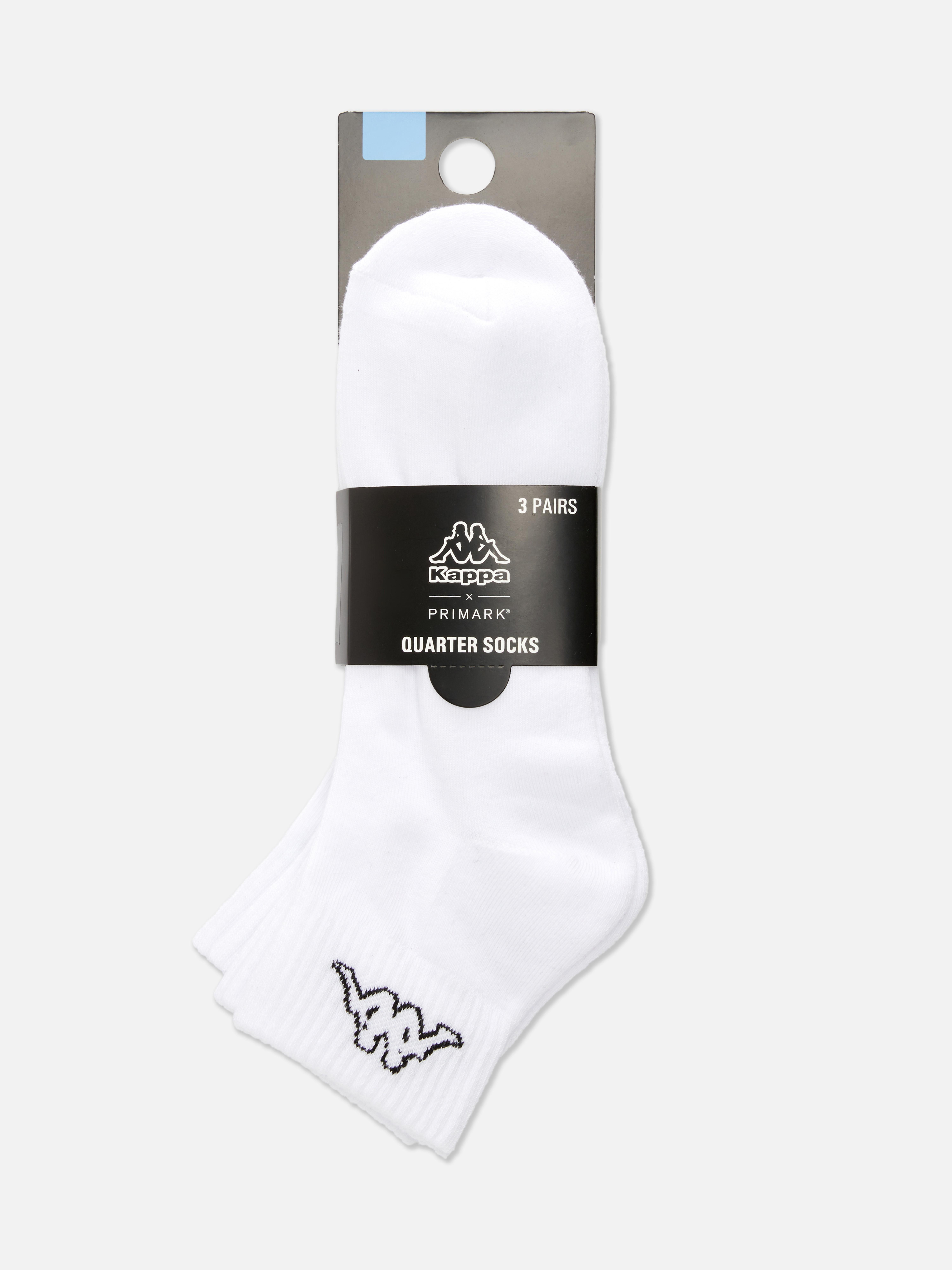 3-Pack Kappa x Primark Quarter Crew Socks