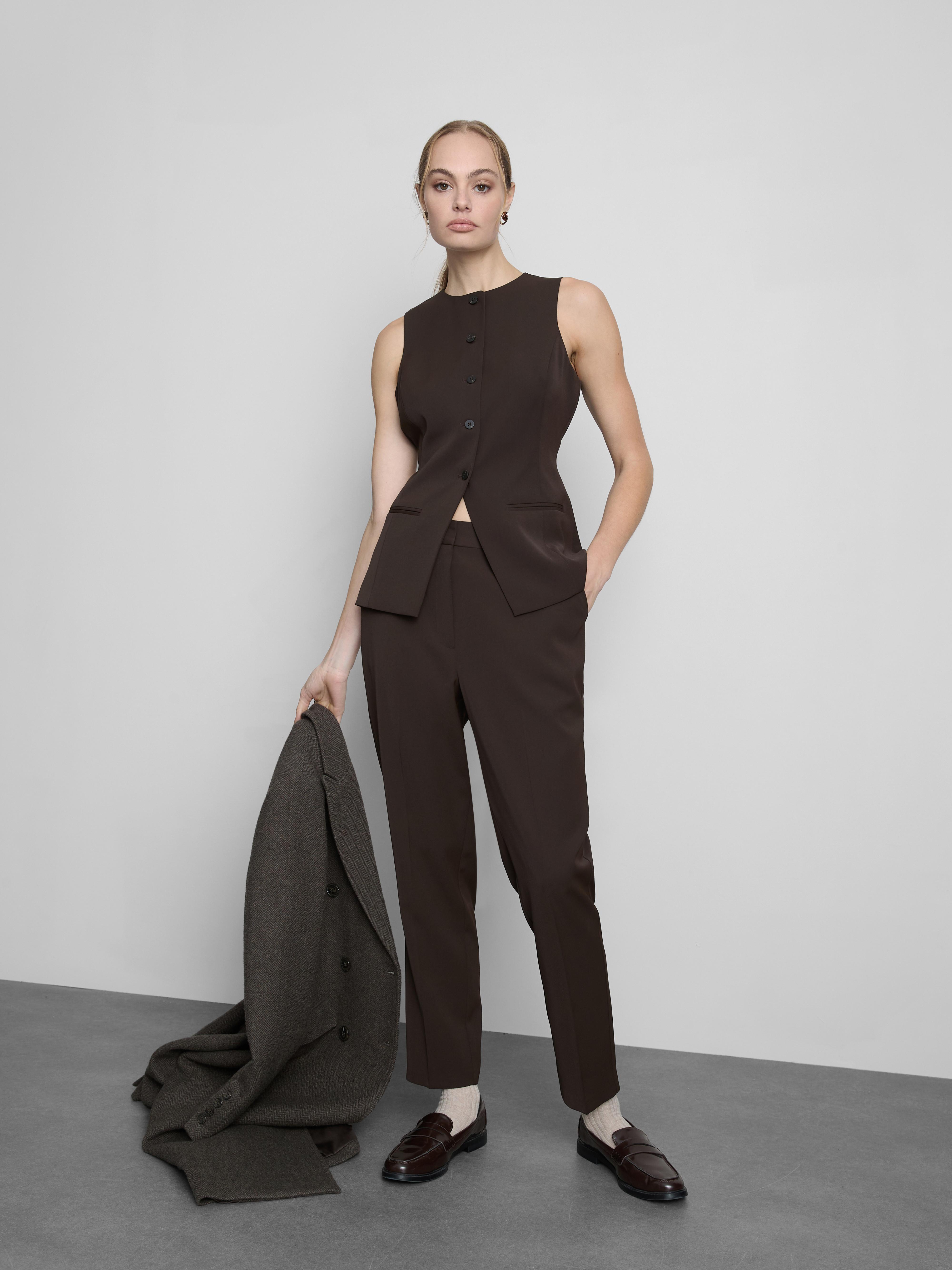 Slim Ankle-Grazer Pants