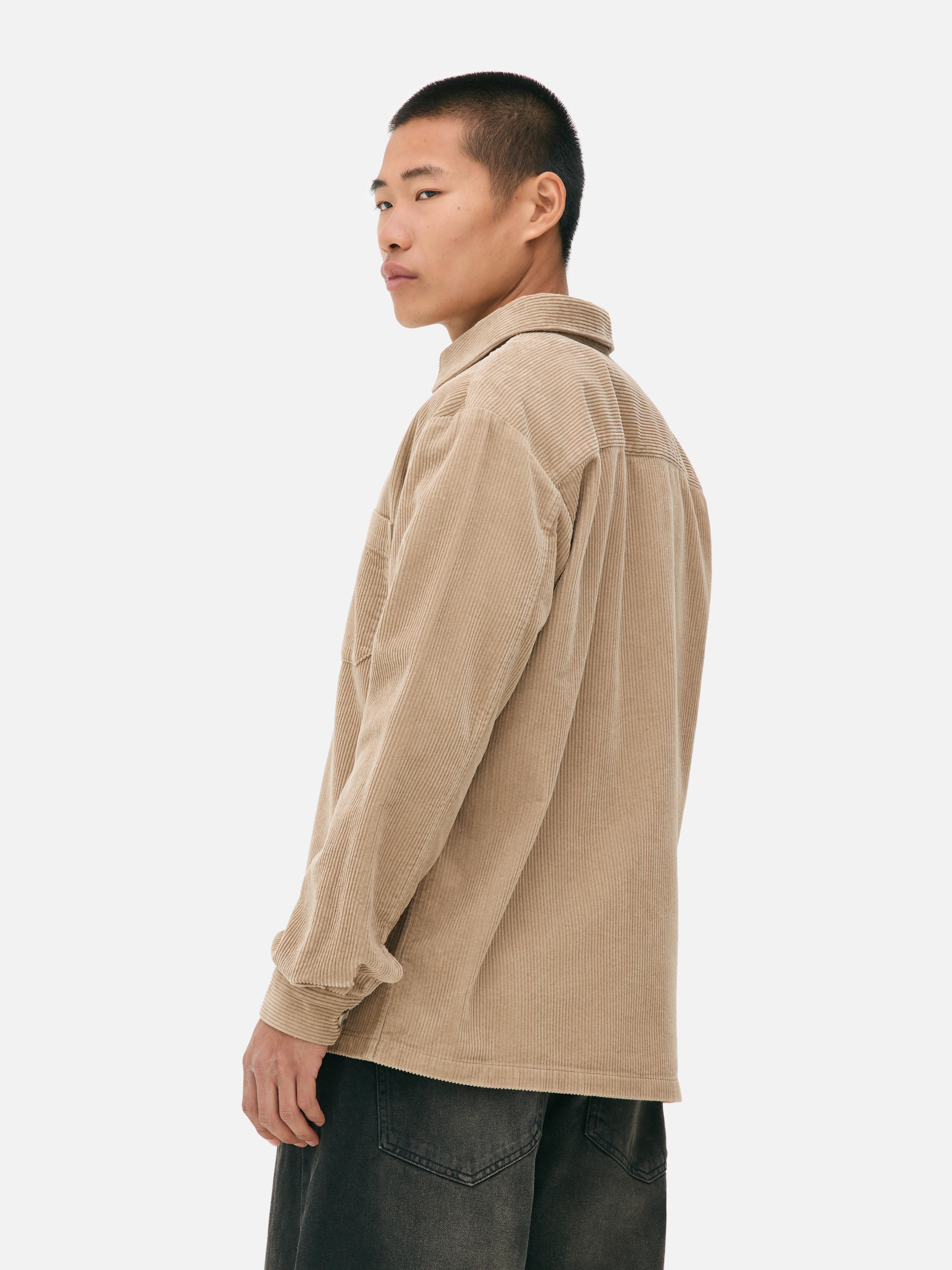 Button-Up Corduroy Overshirt