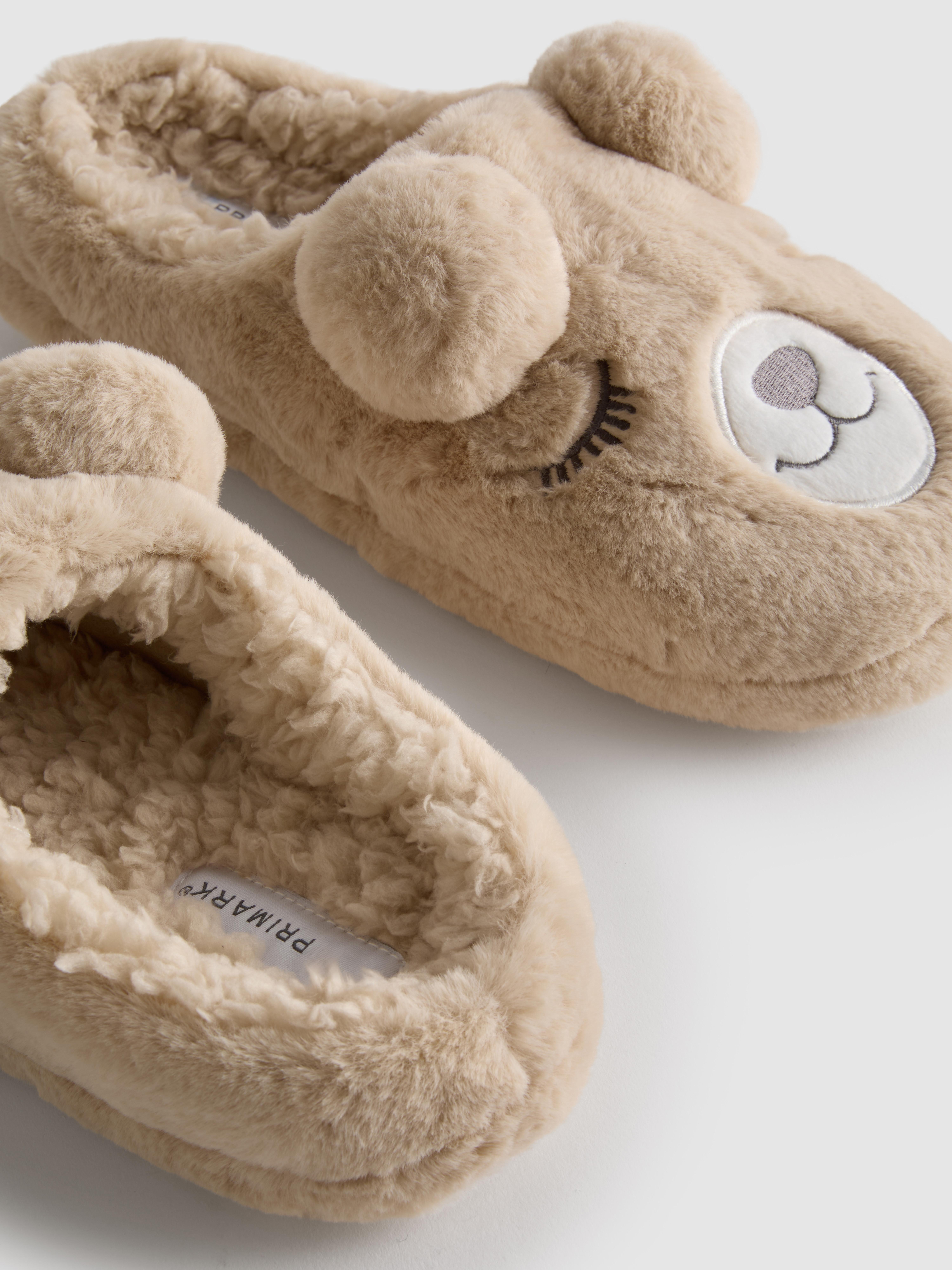 Teddy Bear Mule Slippers