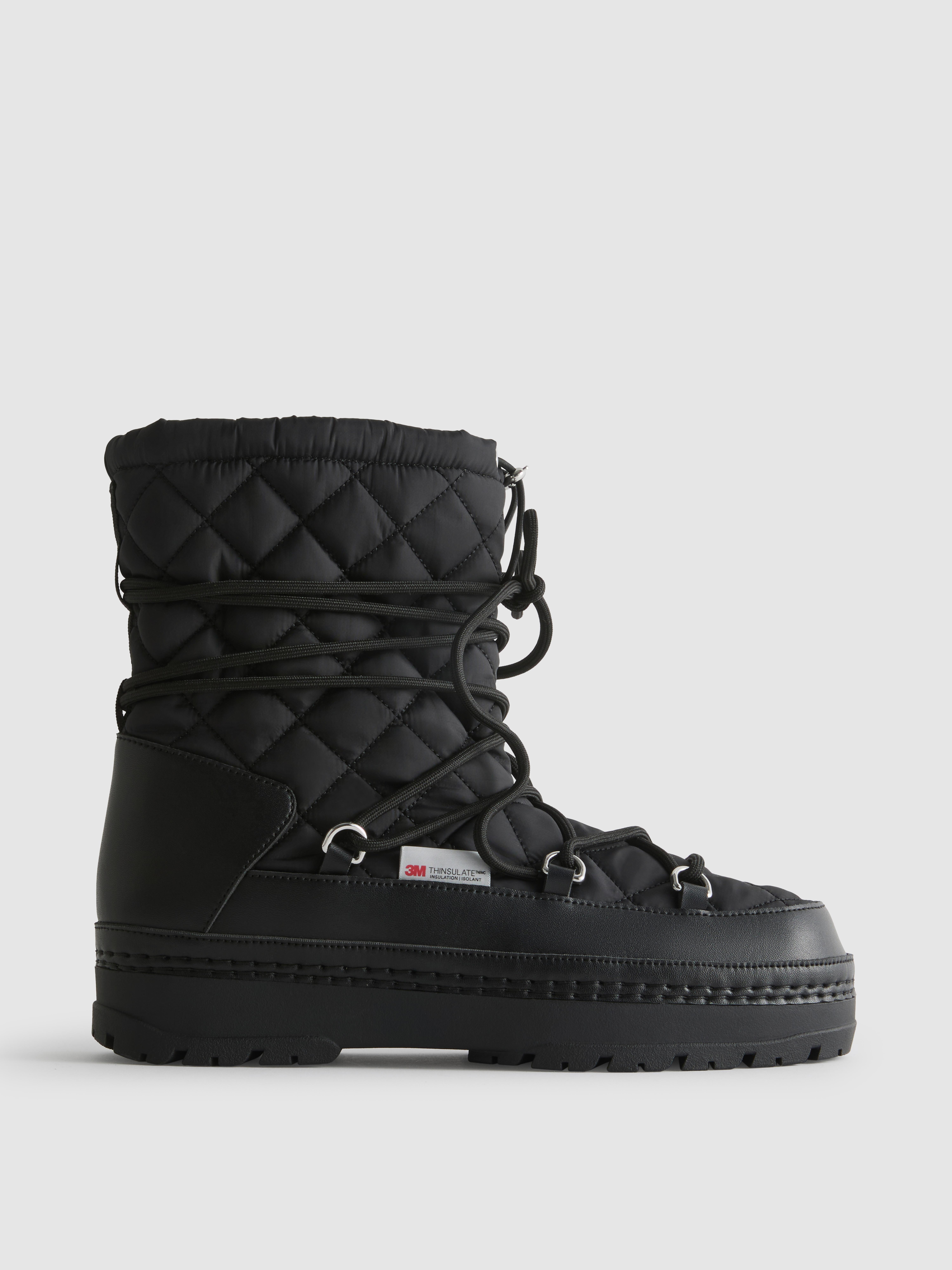 Lace-Up Snow Boots