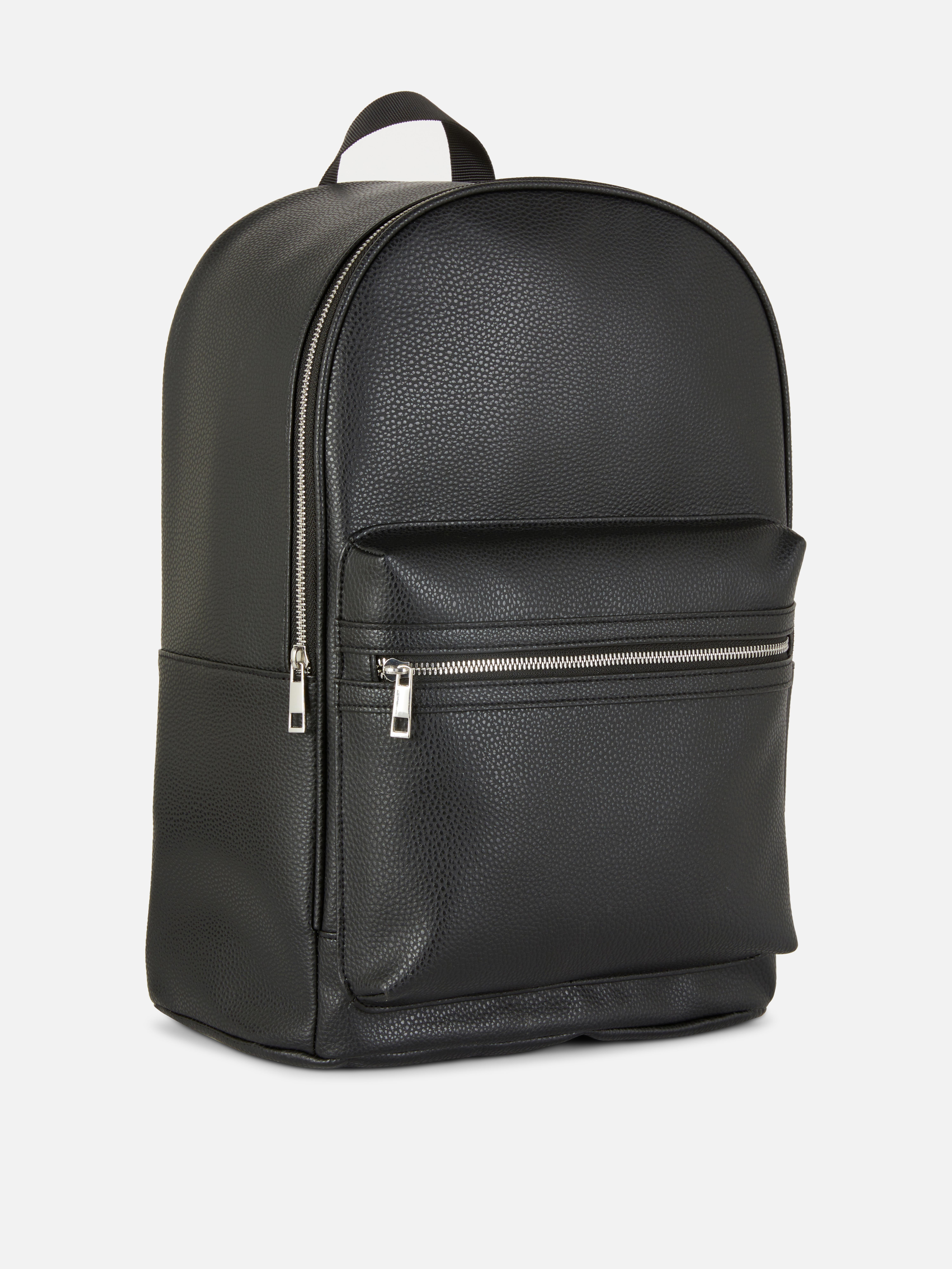 Faux Leather Backpack