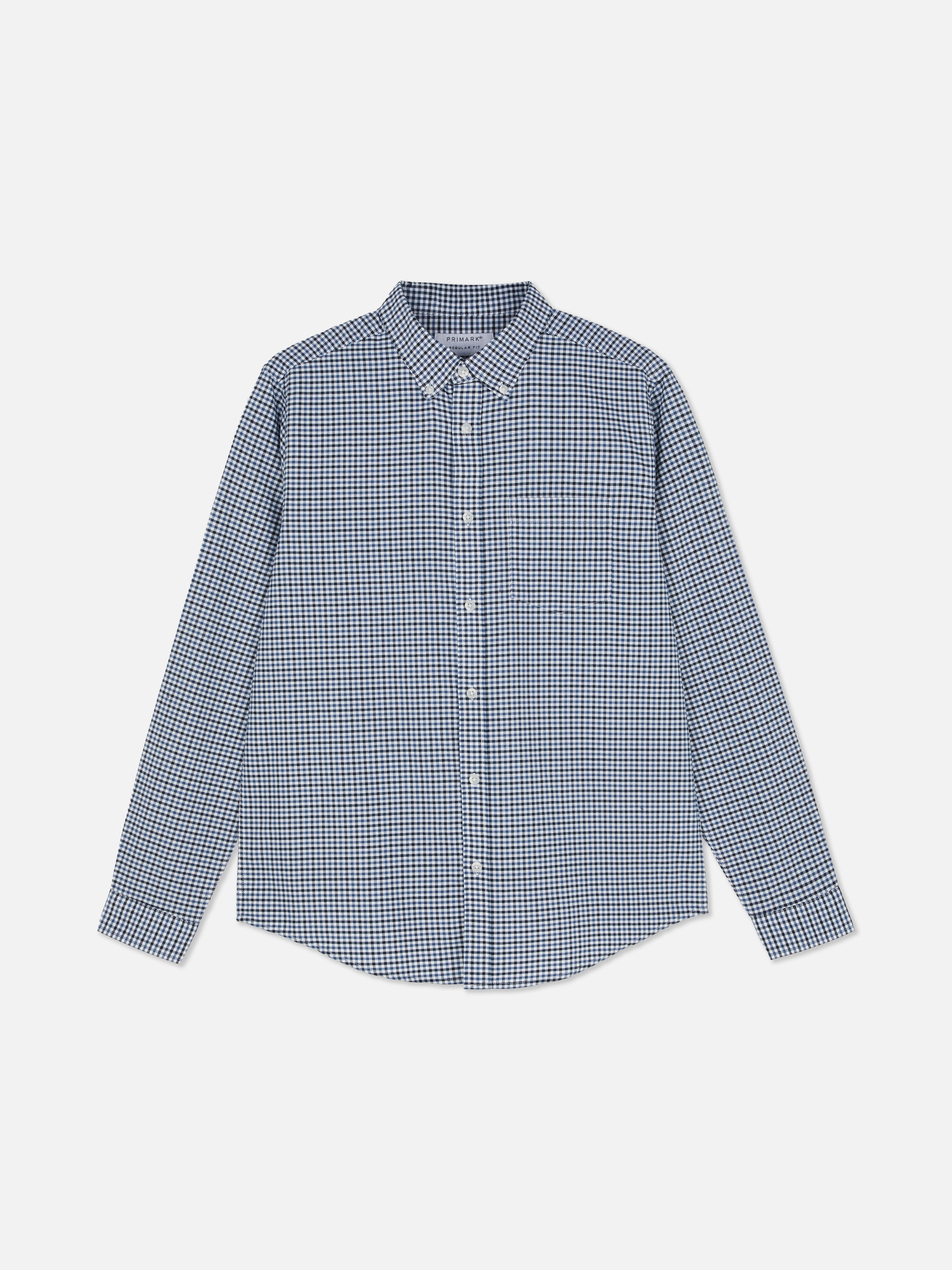 Long Sleeve Check Oxford Shirt