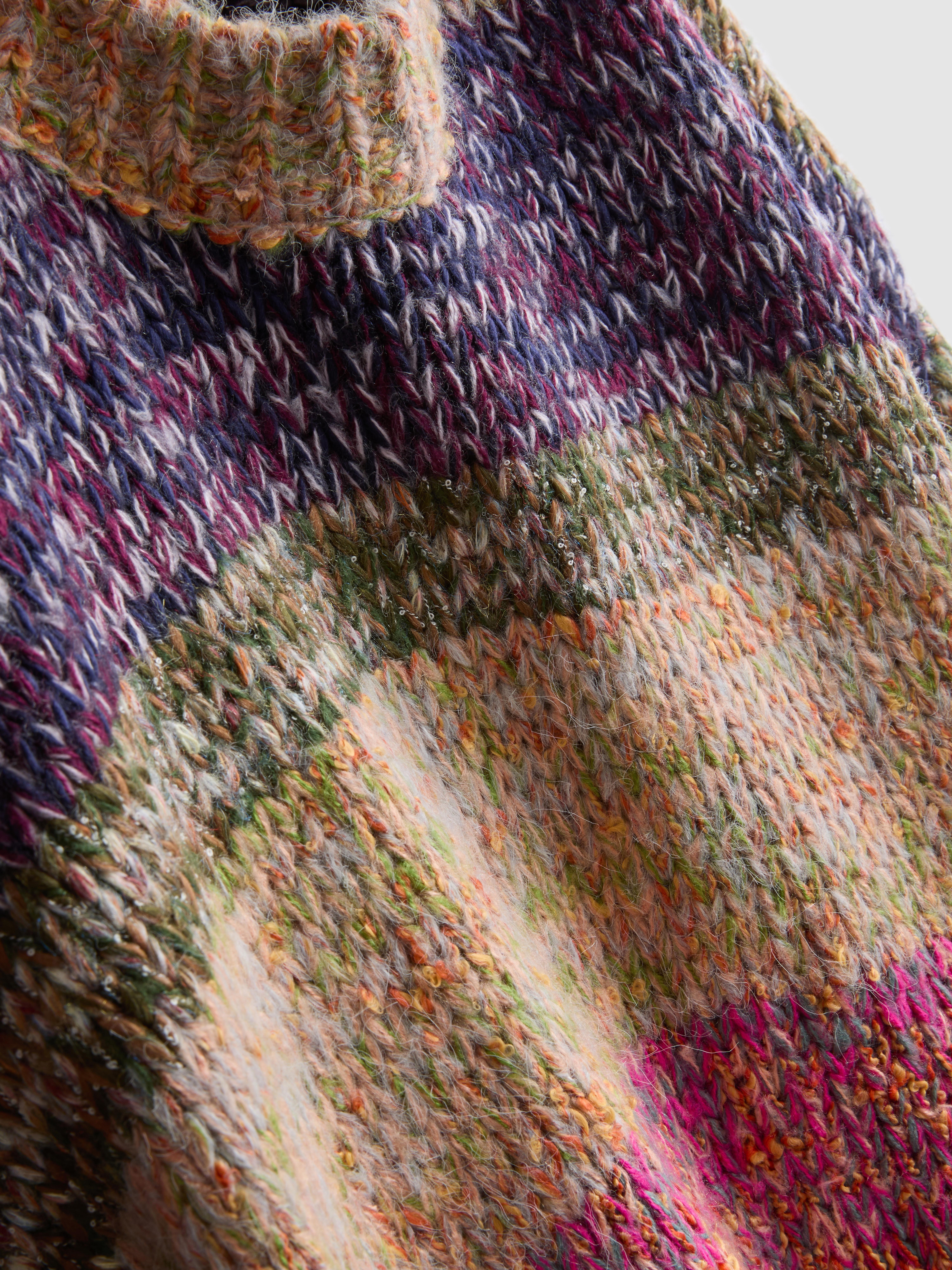 Multi Yarn Round Neck Sweater