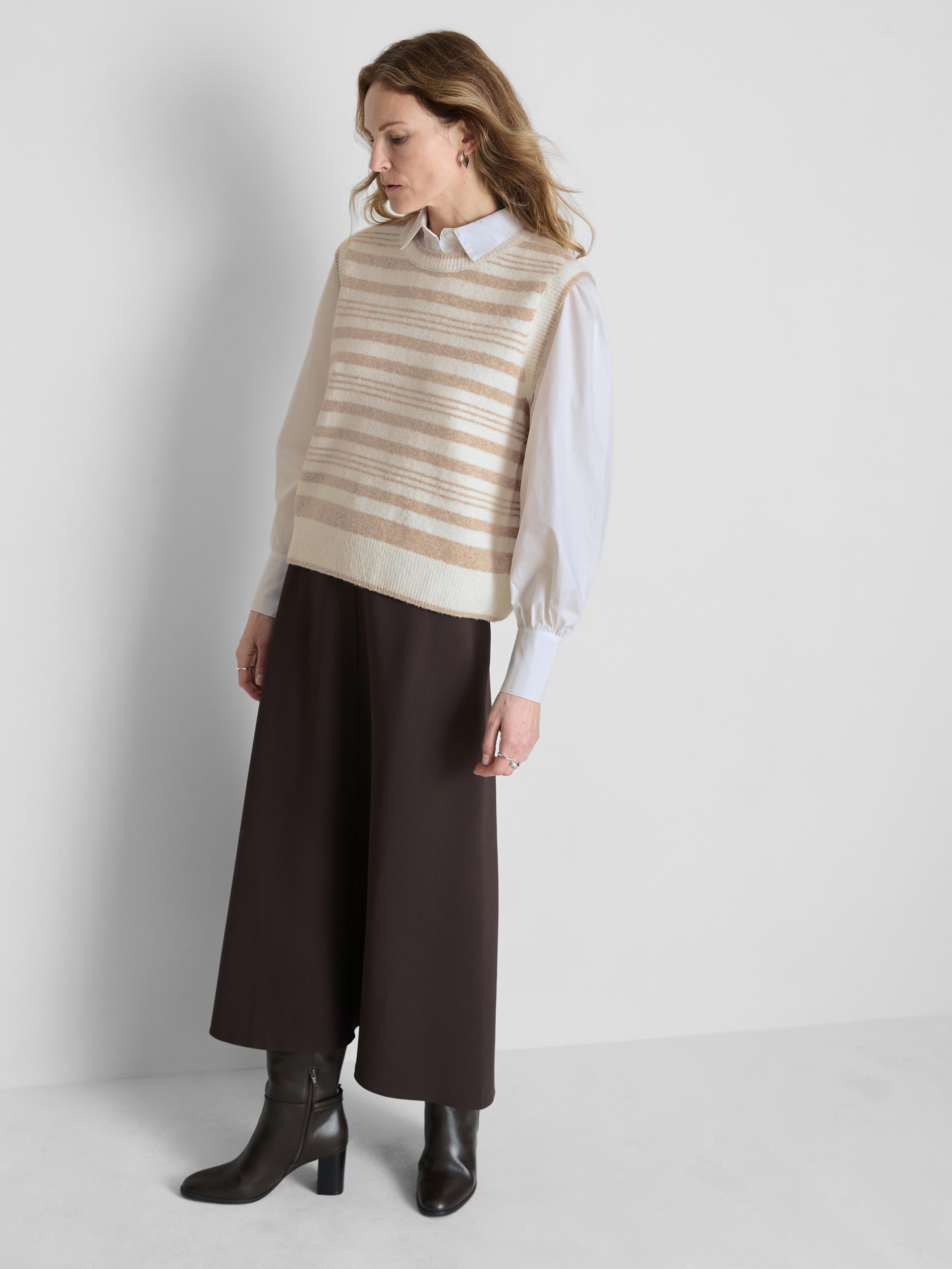 2 In 1 Balloon Stripe Layered Vest Top