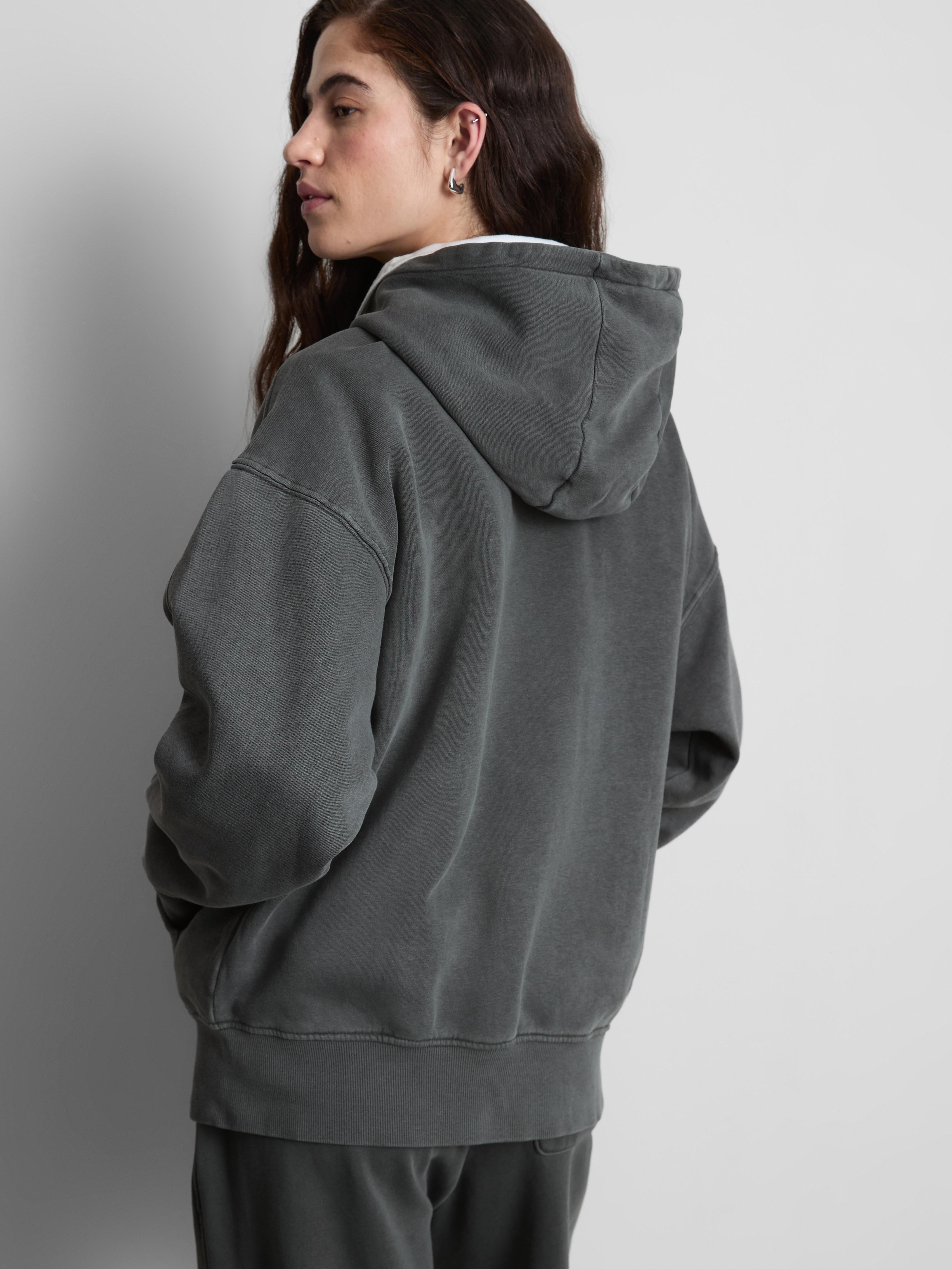 Cotton Rich Zip Through Hoodie