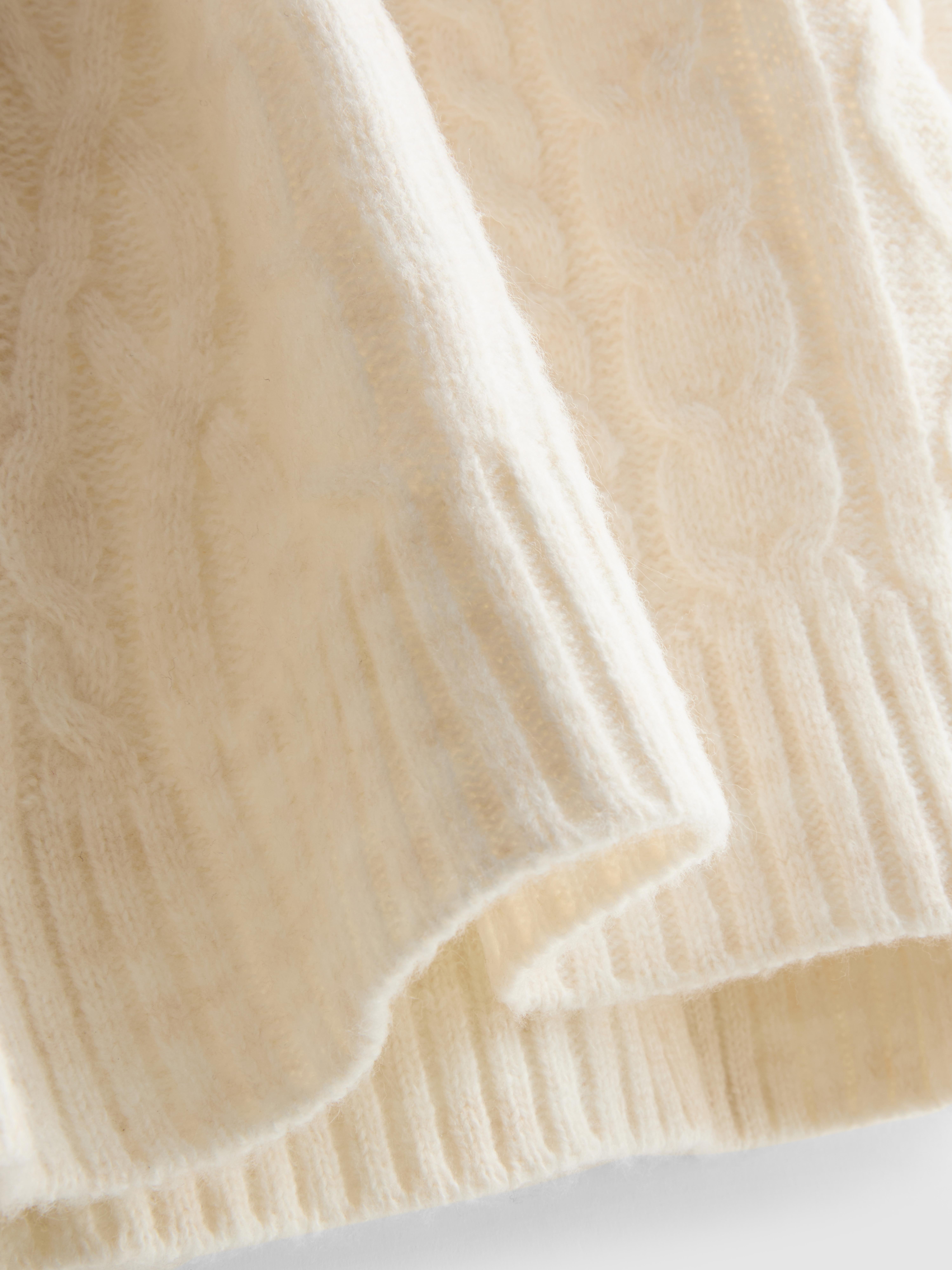 Cable Knit Mini Sweater Dress