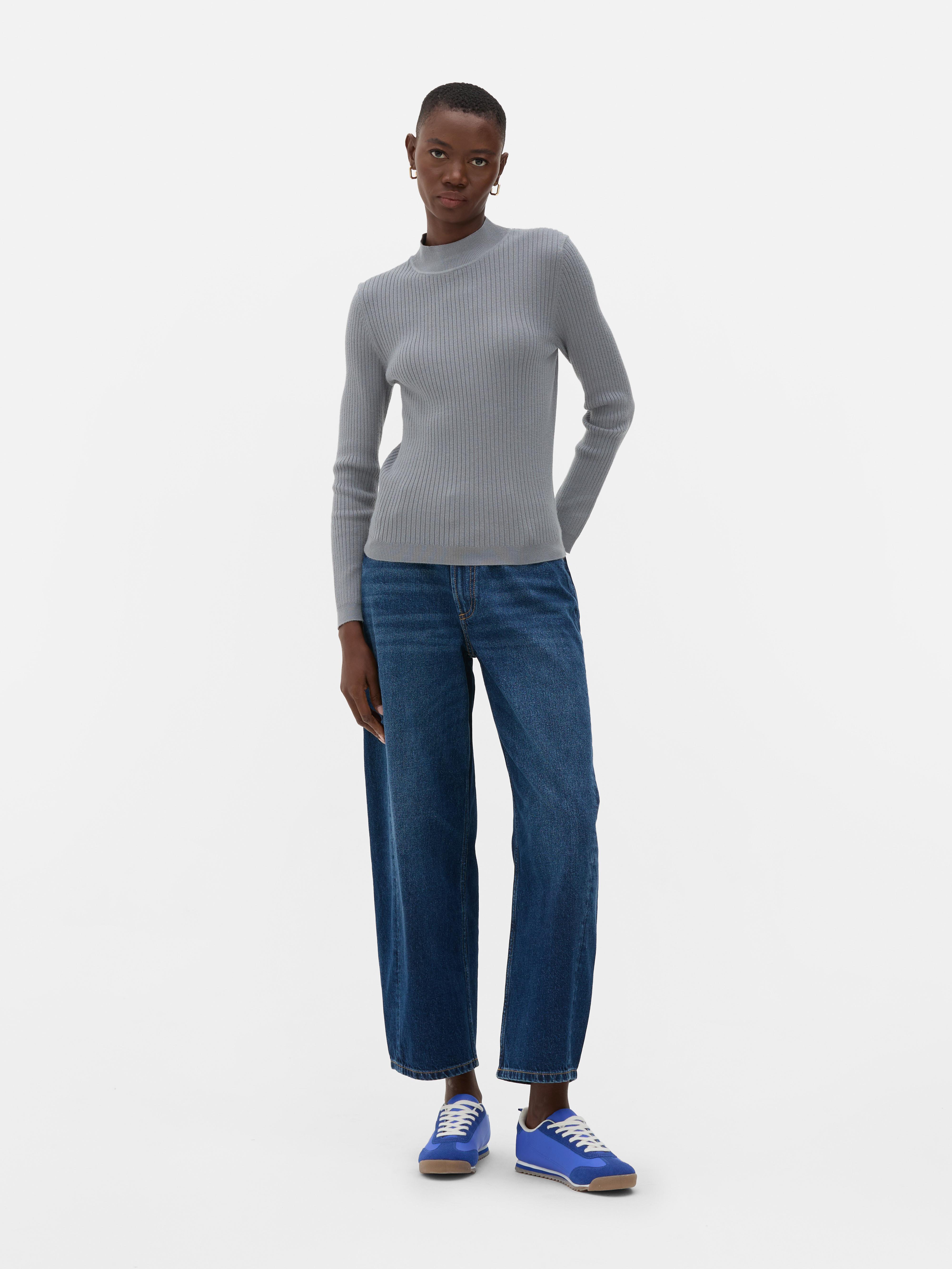 Ribbed Turtleneck Sweater