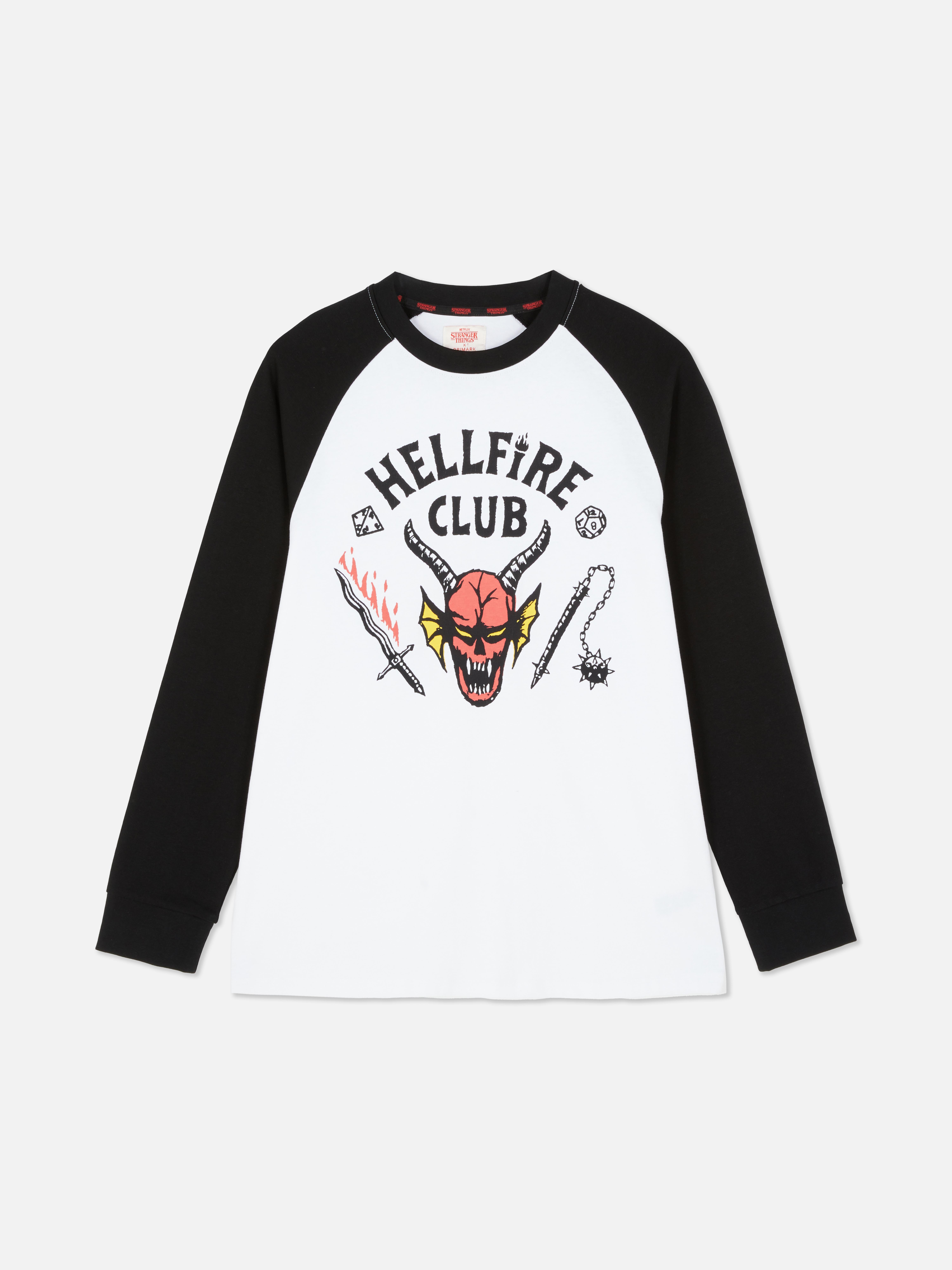 Stranger Things Hellfire Club Raglan T-Shirt