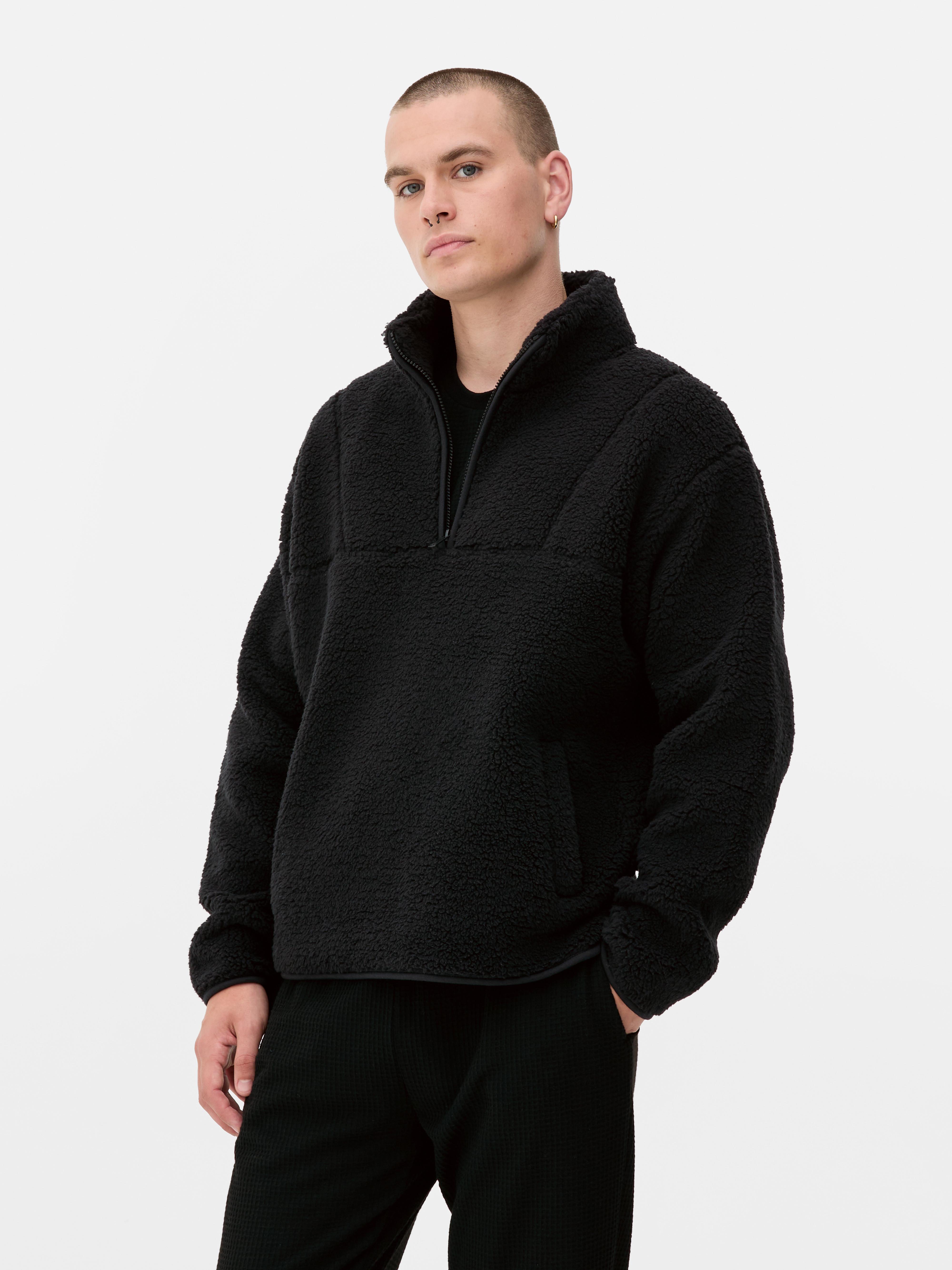 Funnel Neck Borg Lounge Sweatshirt