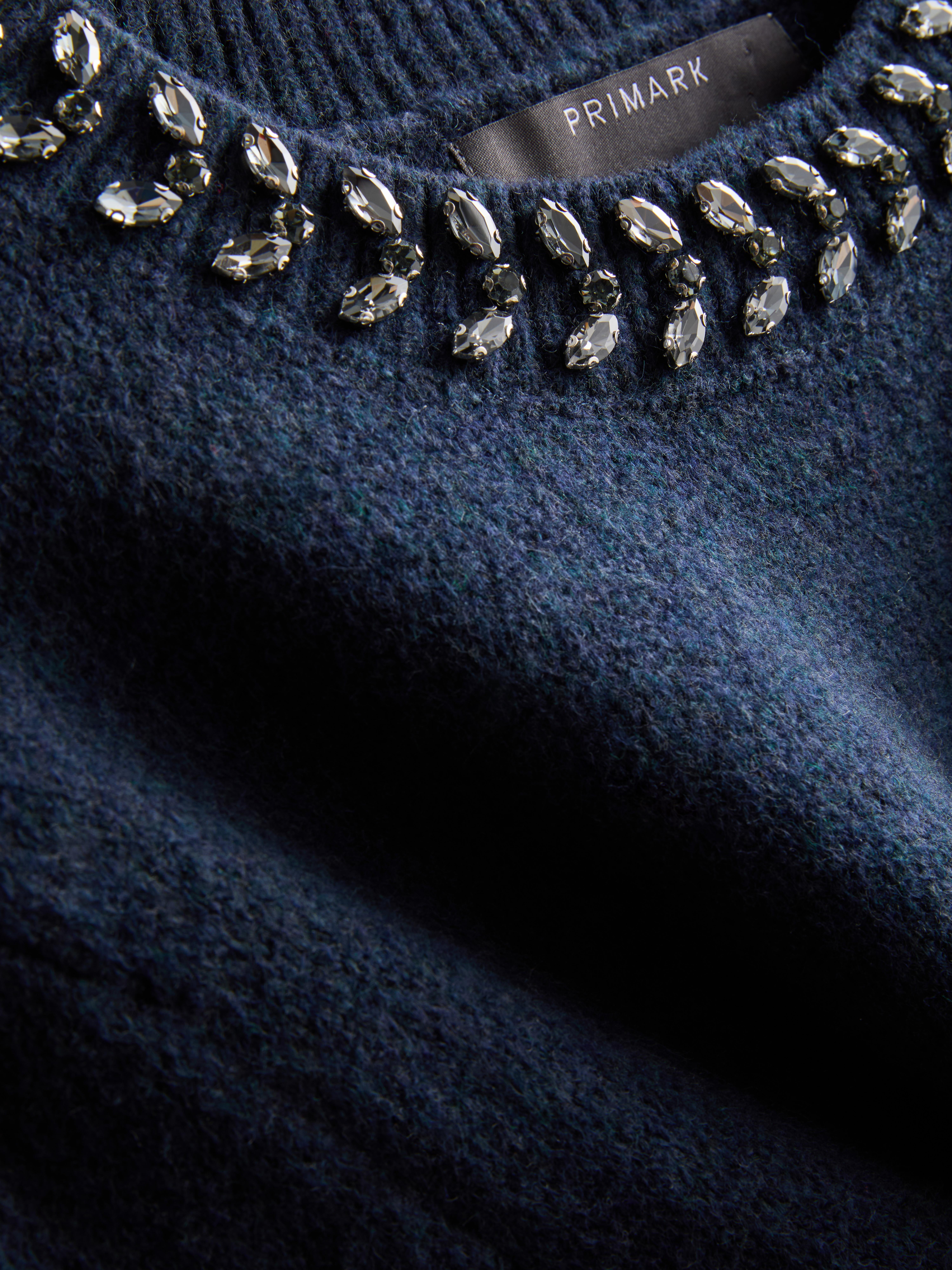 Embellished Knit Sweater