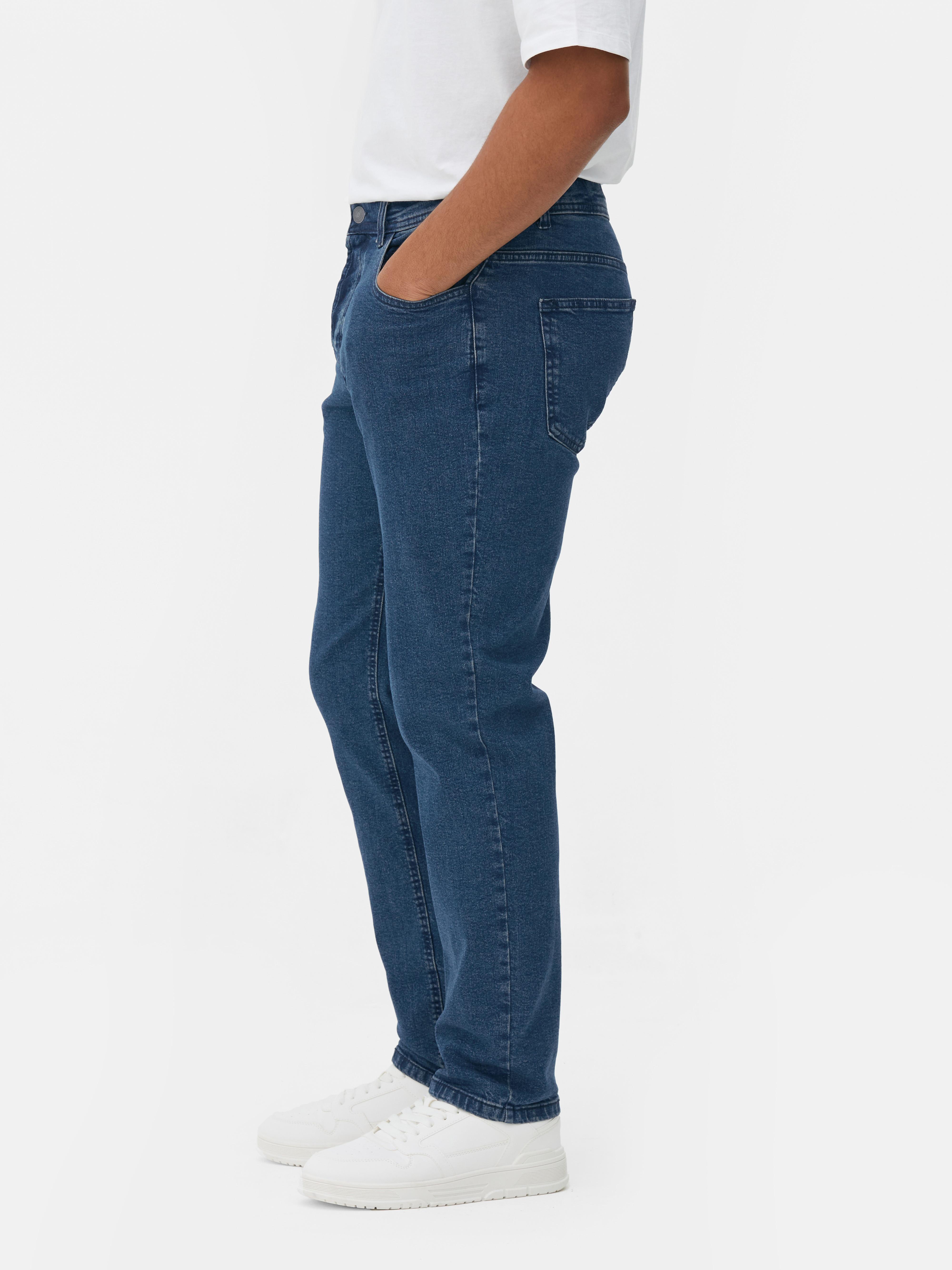 Mid-Rise Straight Leg Jeans