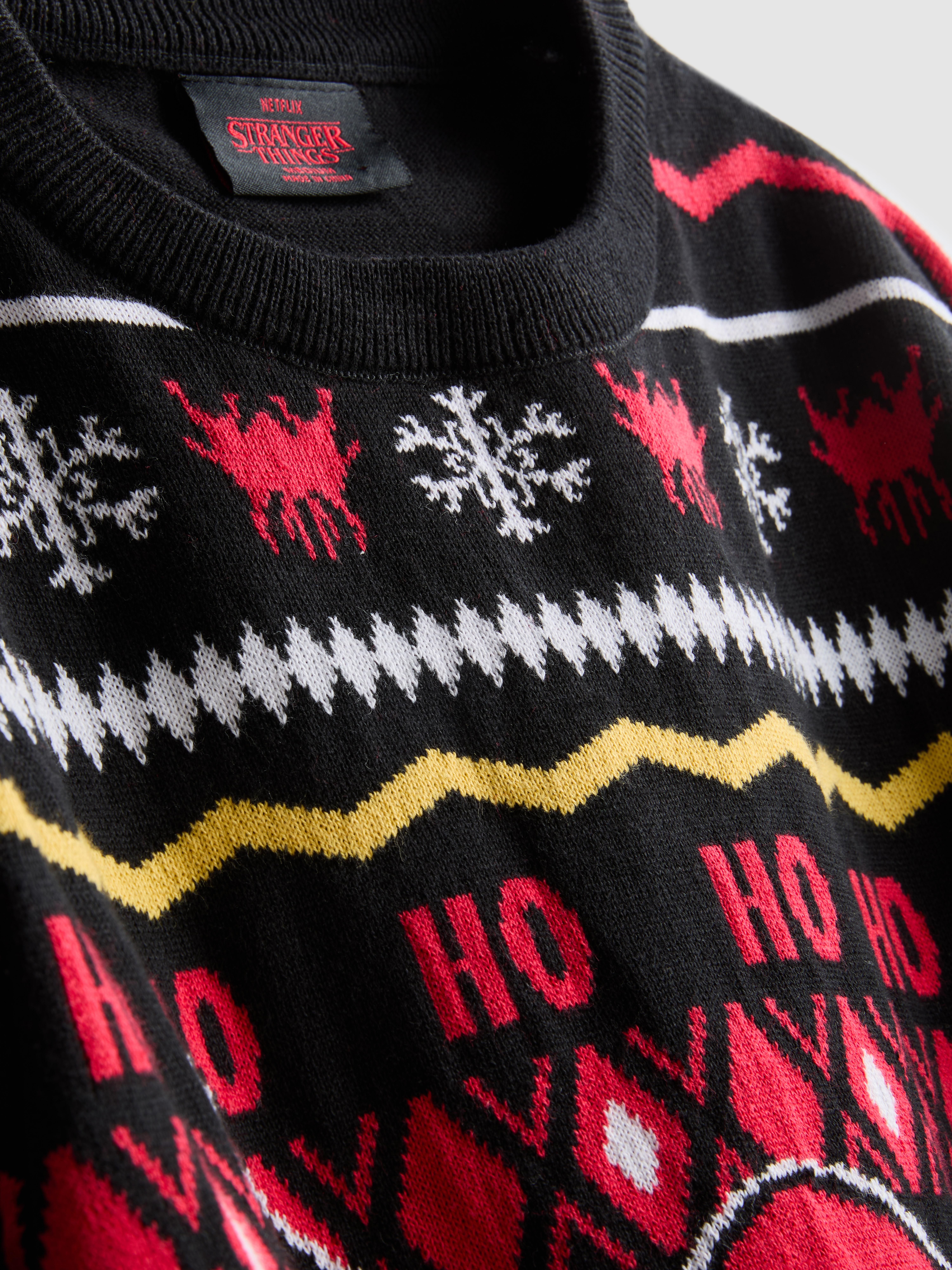 Stranger Things Hellfire Club Christmas Sweater