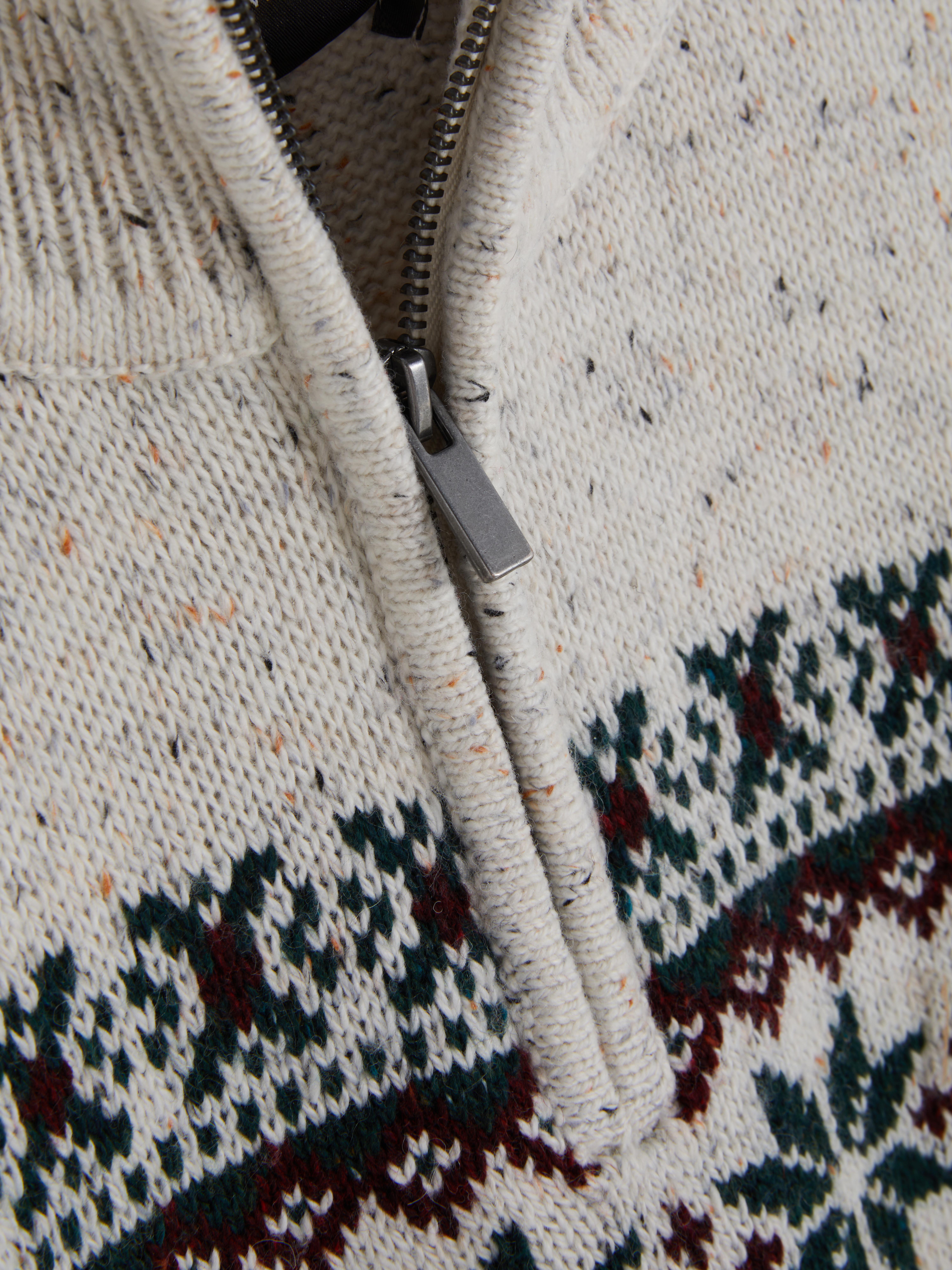 Half-Zip Fair Isle Cardigan