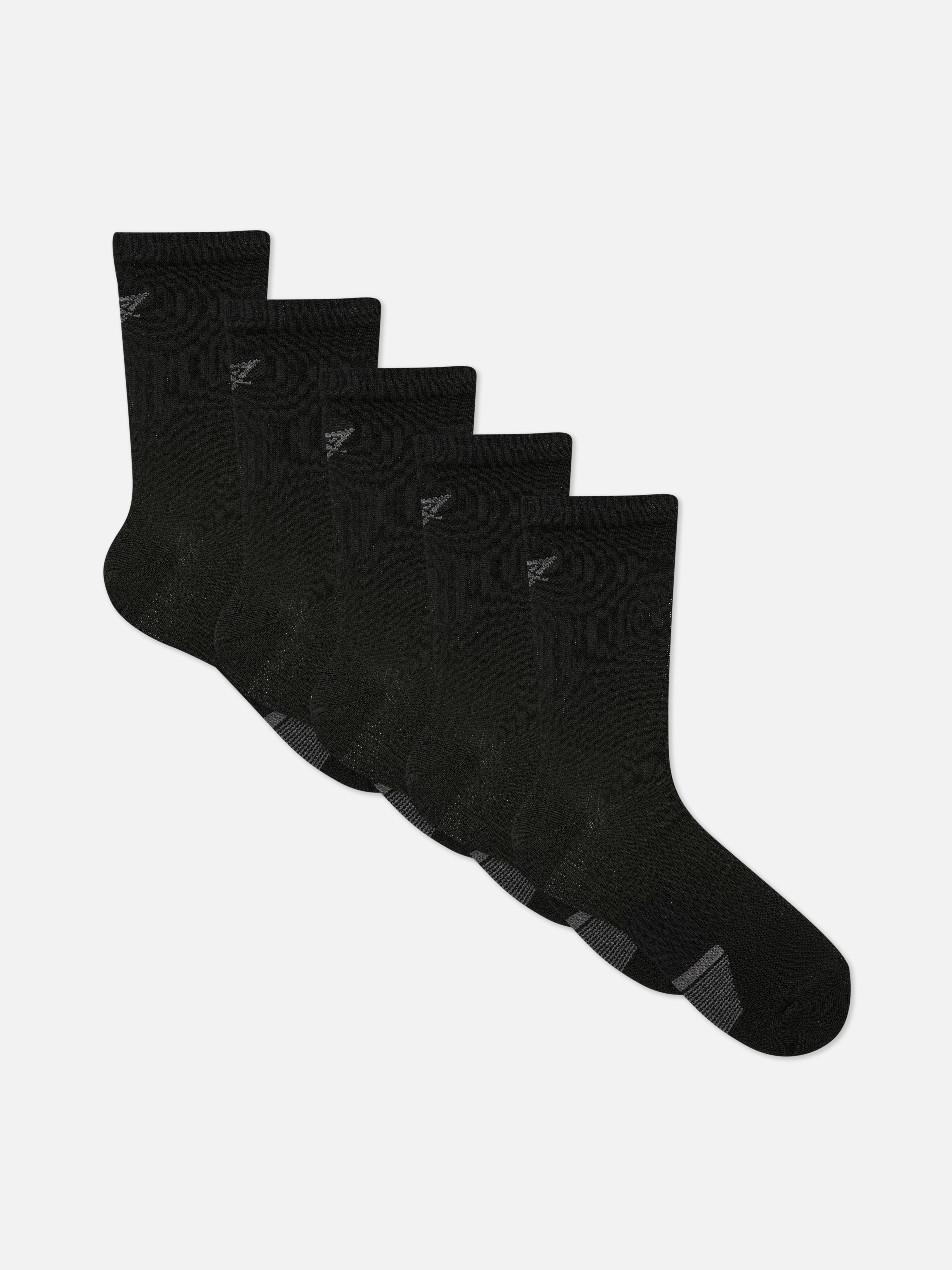 5pk Ribbed Performance Socks