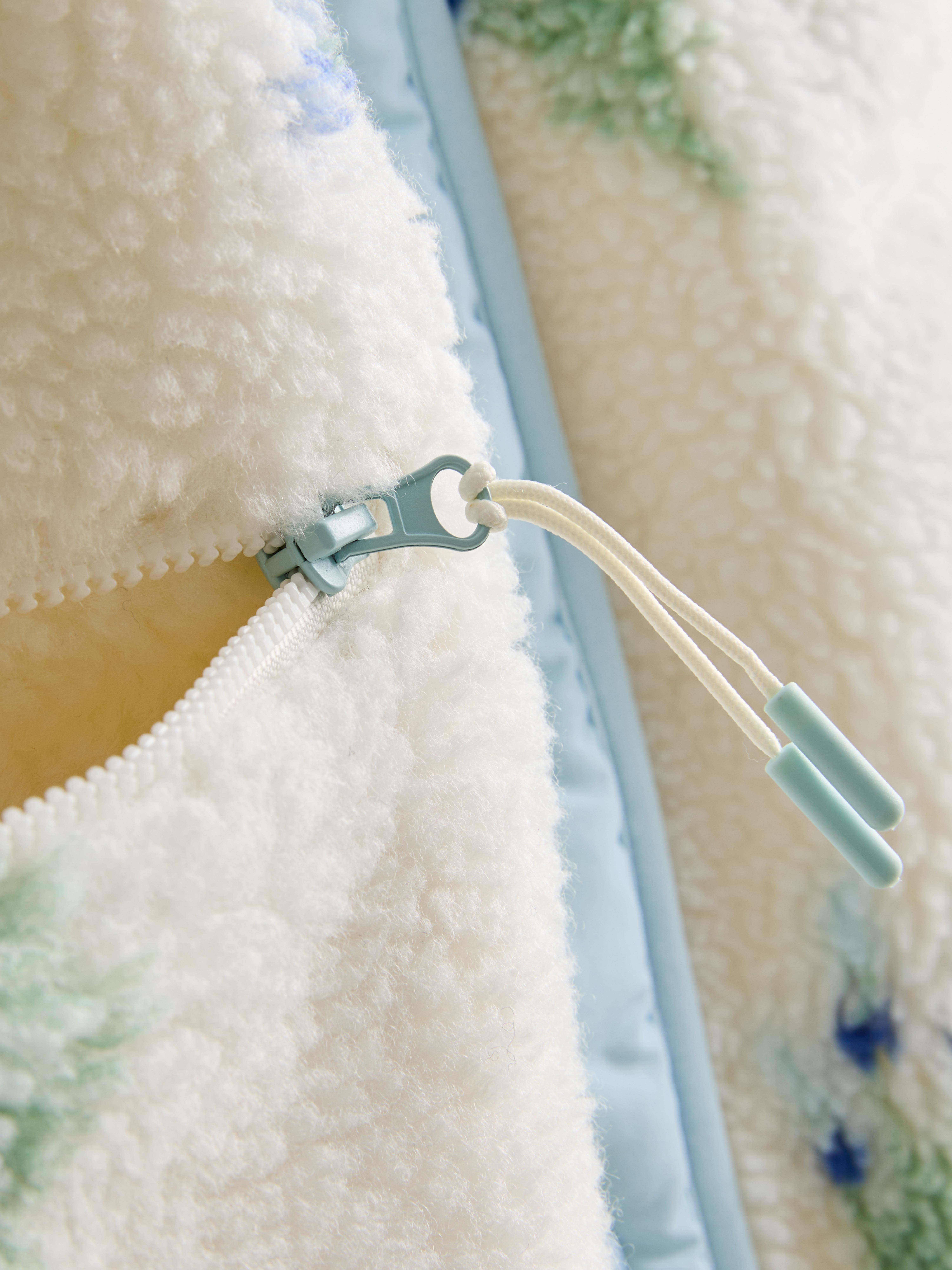 Printed Snap Button Borg Fleece