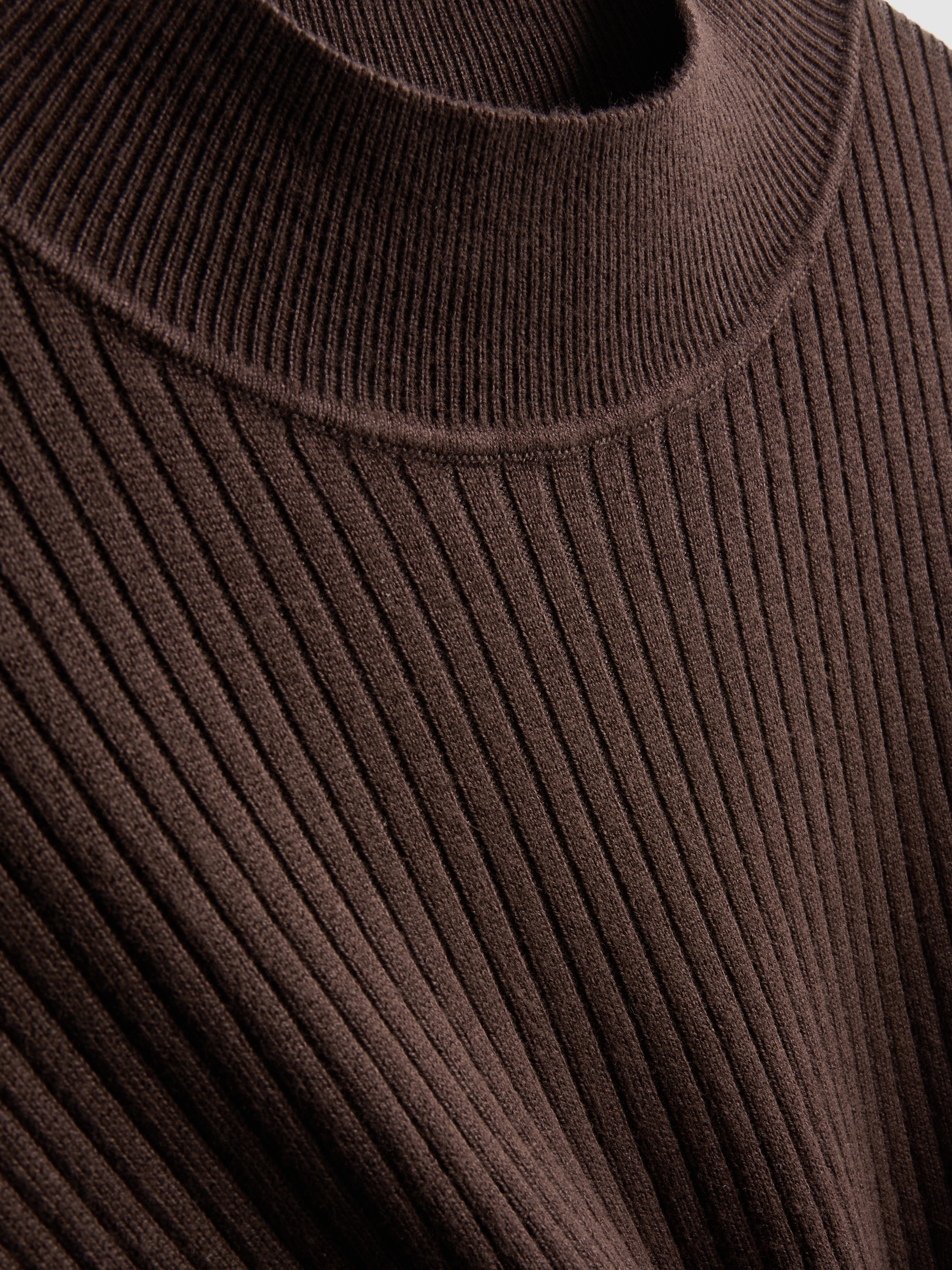 Ribbed Turtleneck Sweater