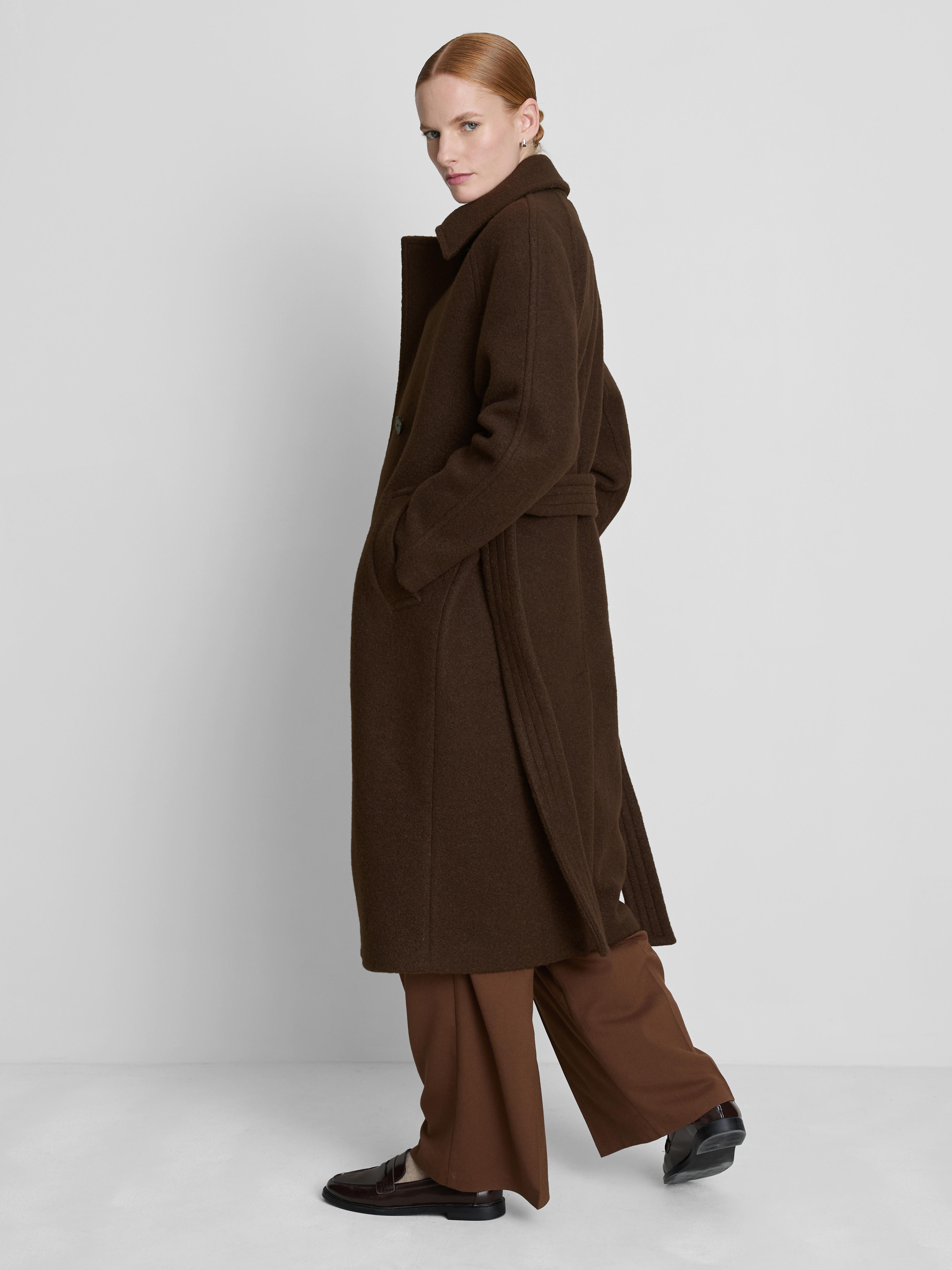 Paula Echevarría Belted Longline Coat