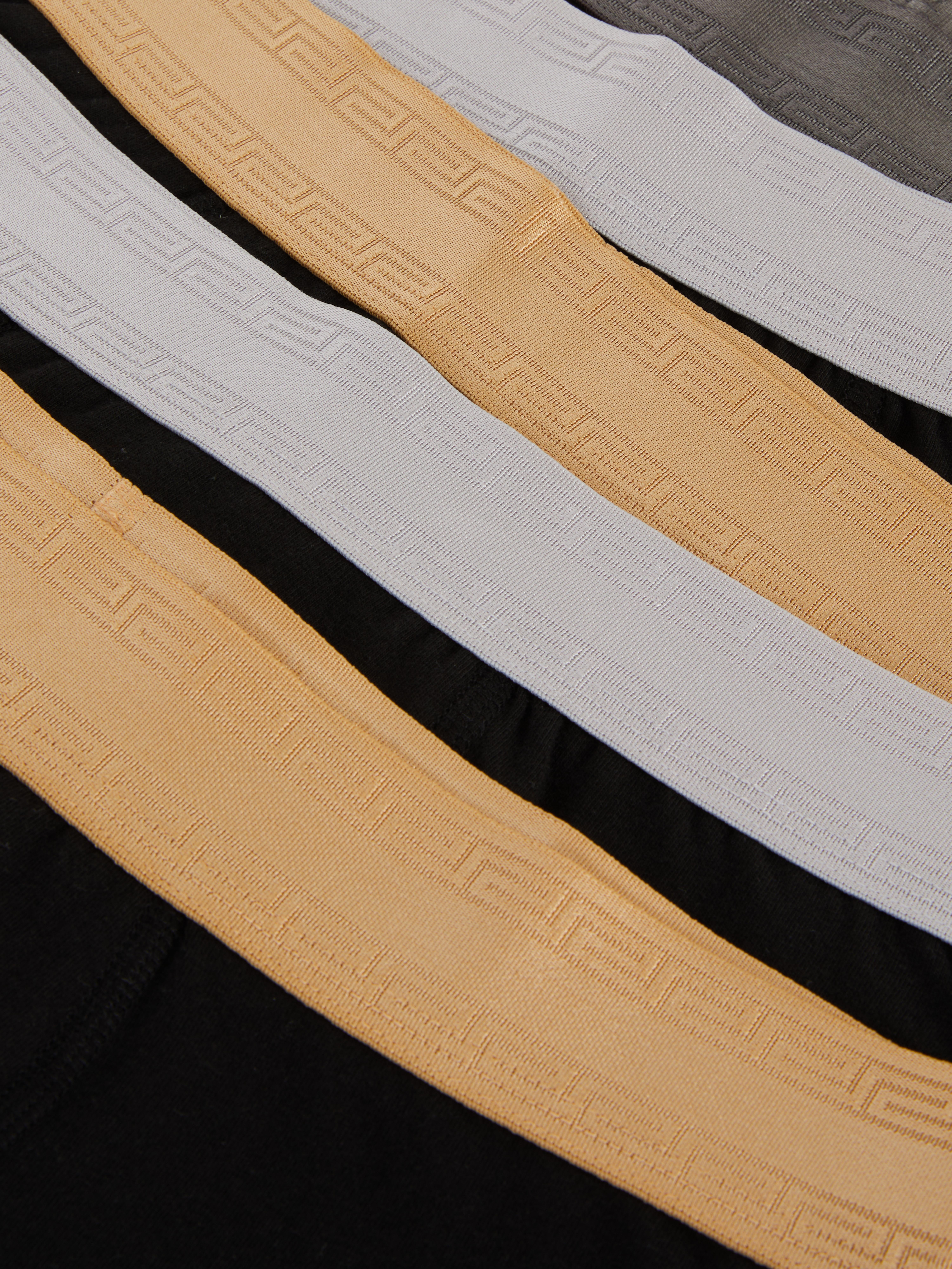 5-Pack Metallic Waistband Boxer Briefs