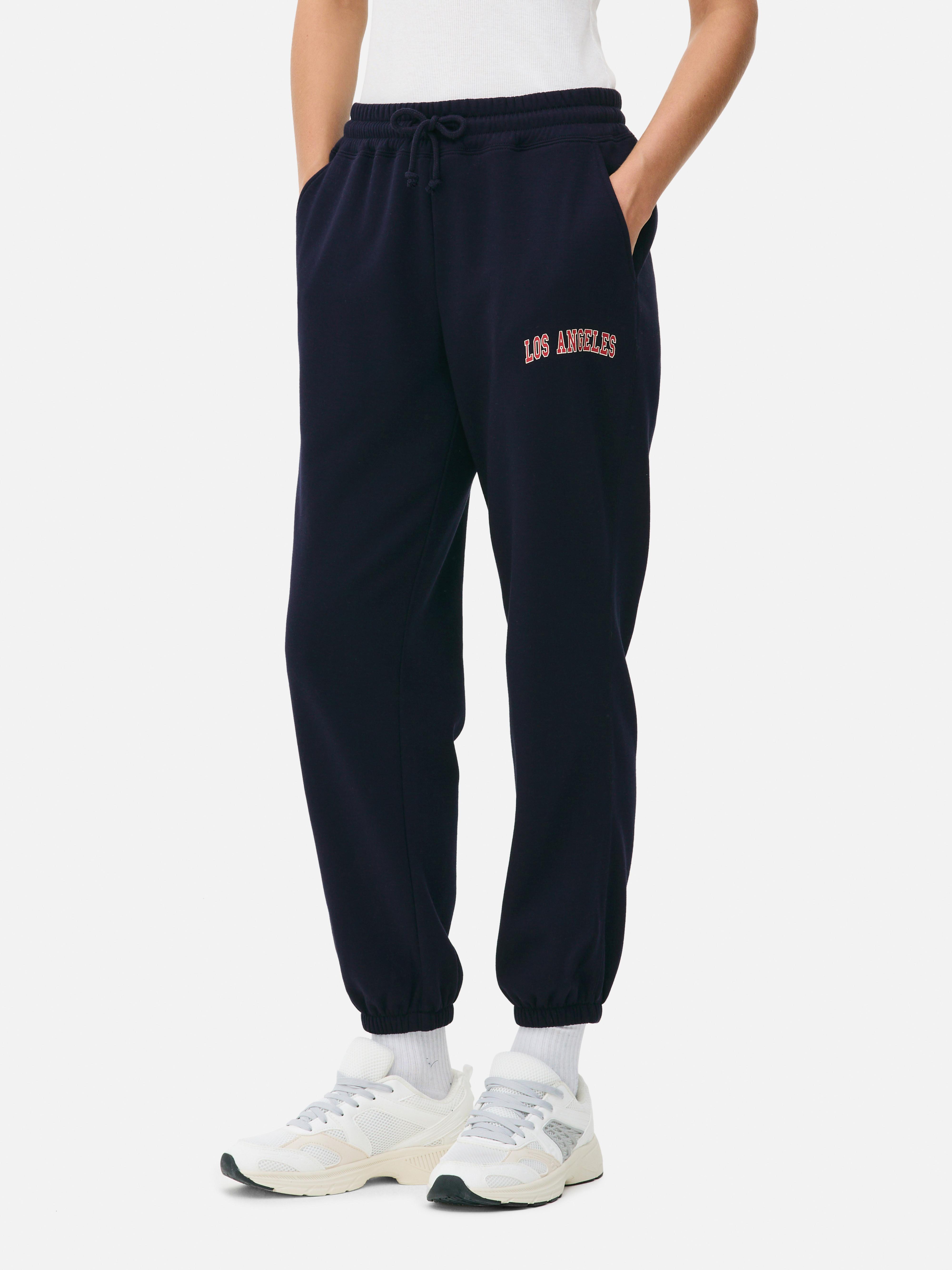 Cuffed Printed Sweatpants