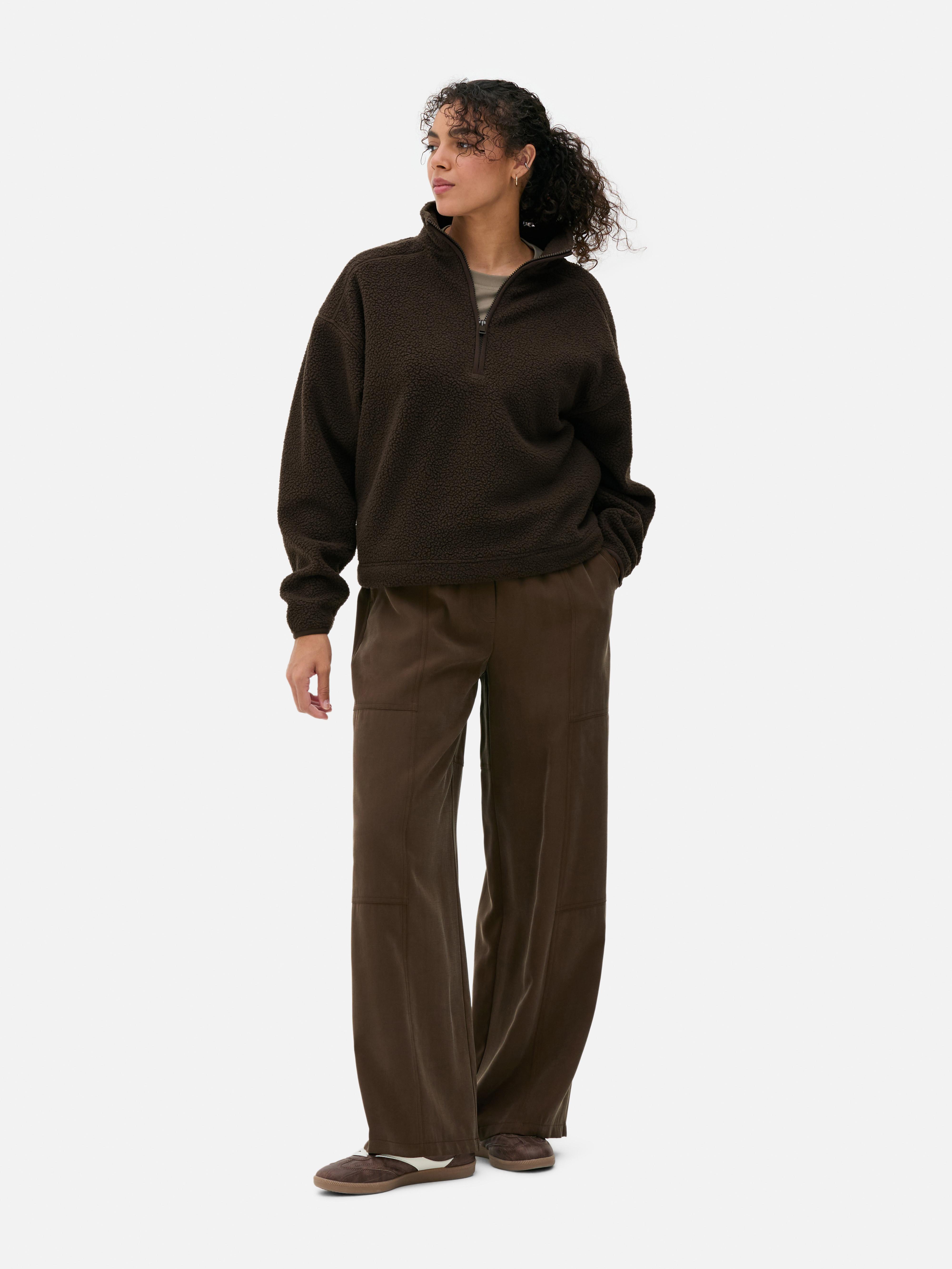 Half Zip Borg Fleece