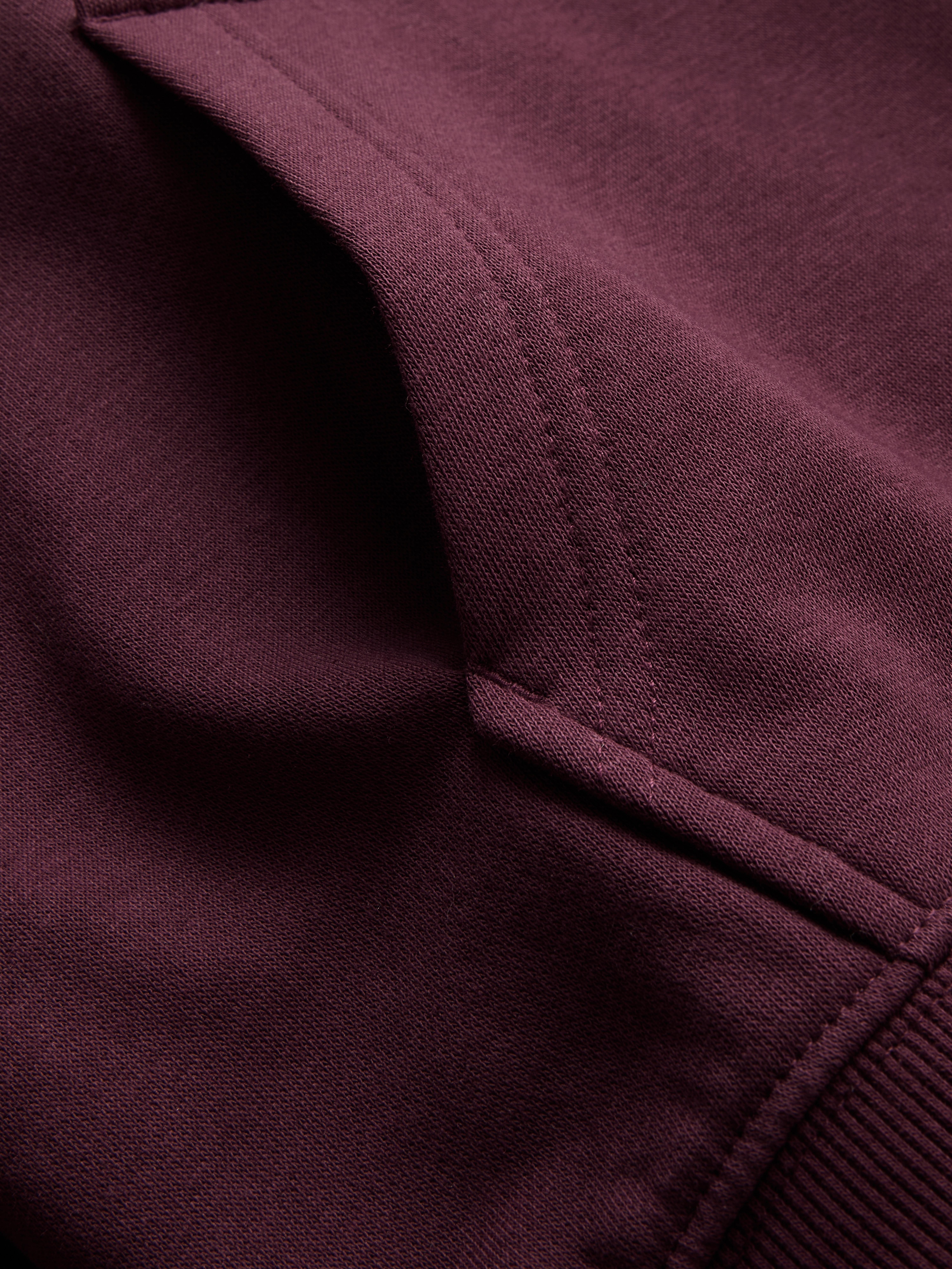 Cotton Blend Zip Through Hoodie