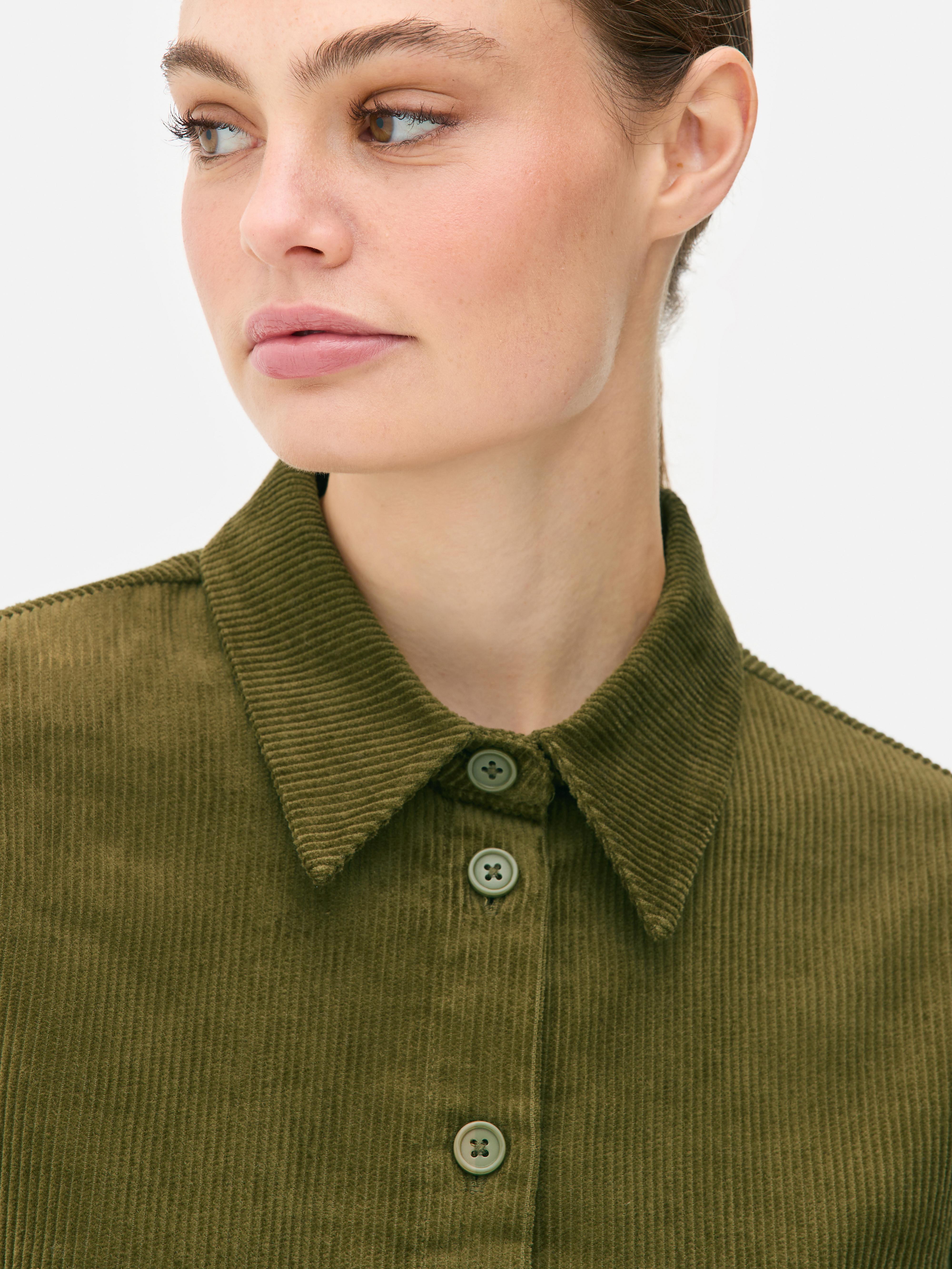 Cropped Cord Shirt