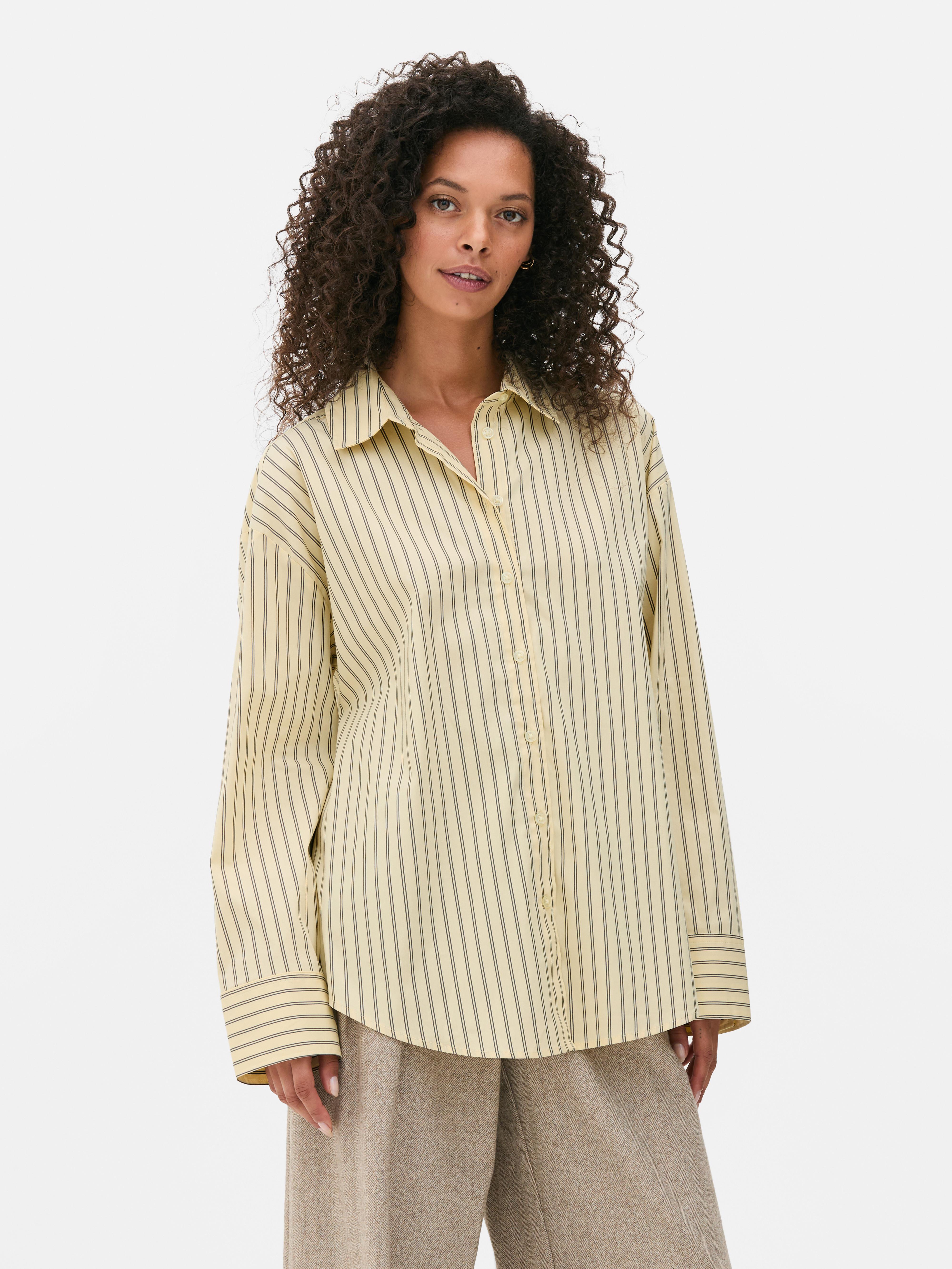 The Edit Striped Poplin Shirt
