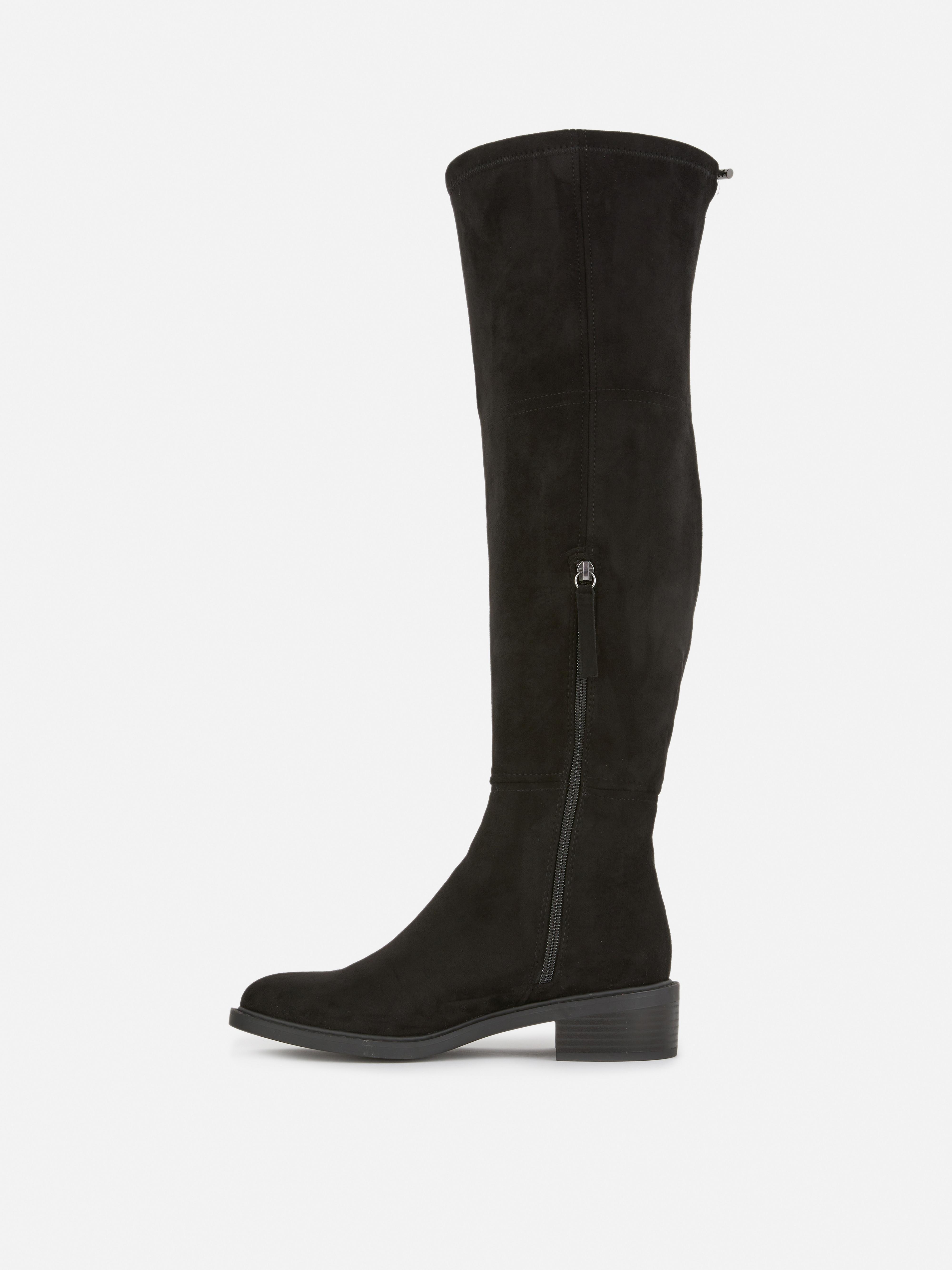 Over The Knee Flat Heel Boots
