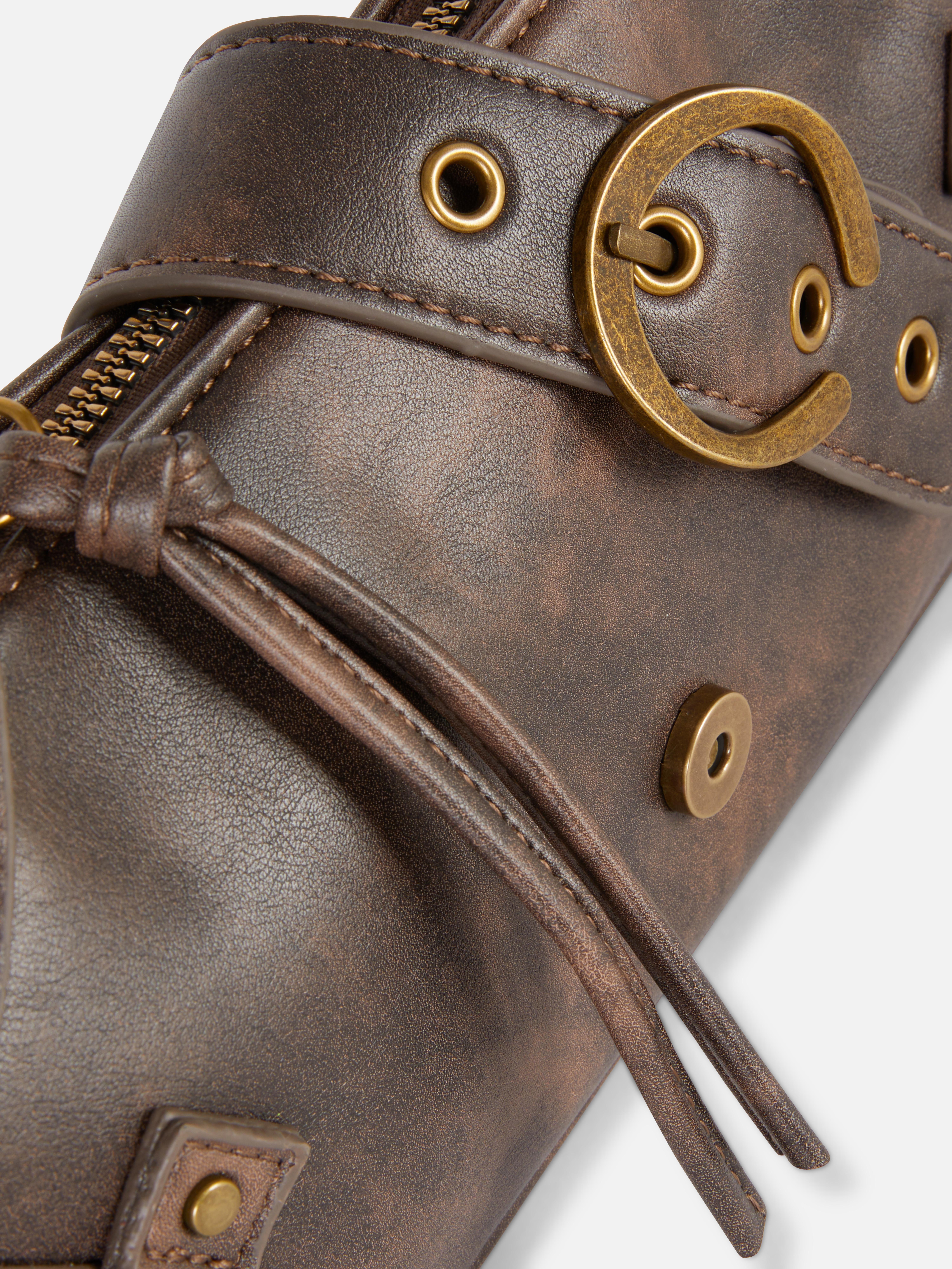 Distressed Detail Shoulder Bag