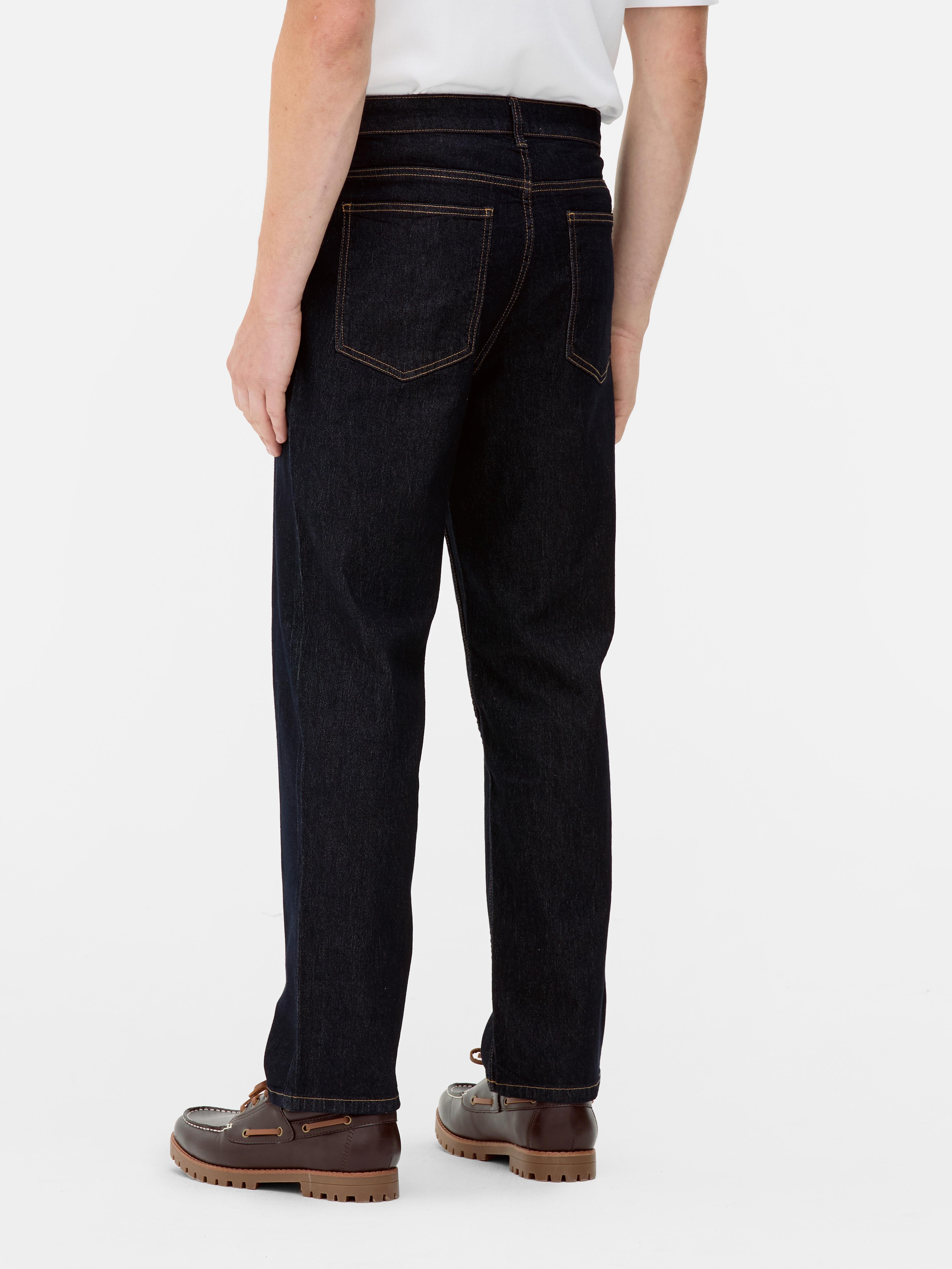 Mid-Rise Straight Leg Jeans