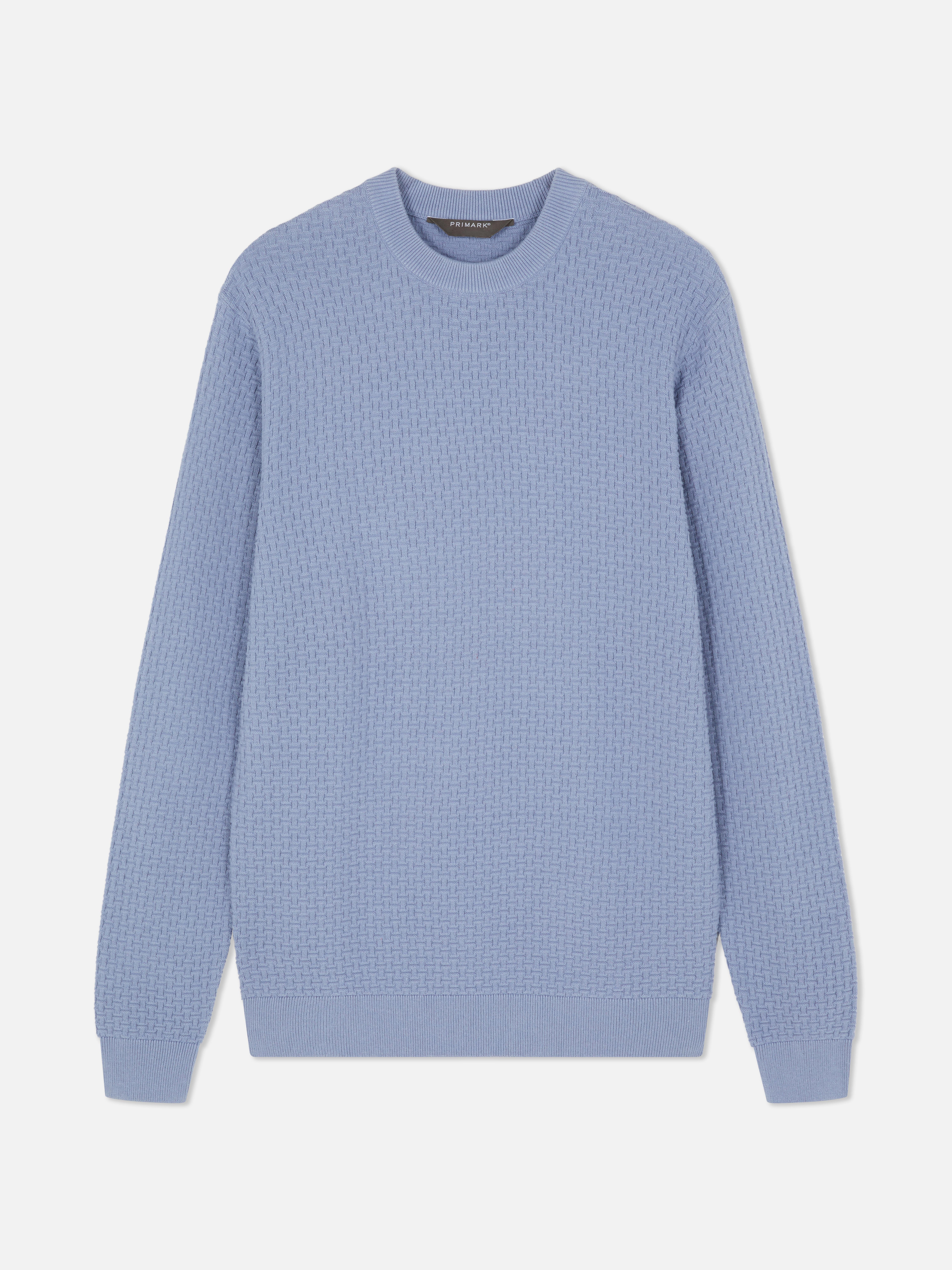 Textured Crew Neck Sweater