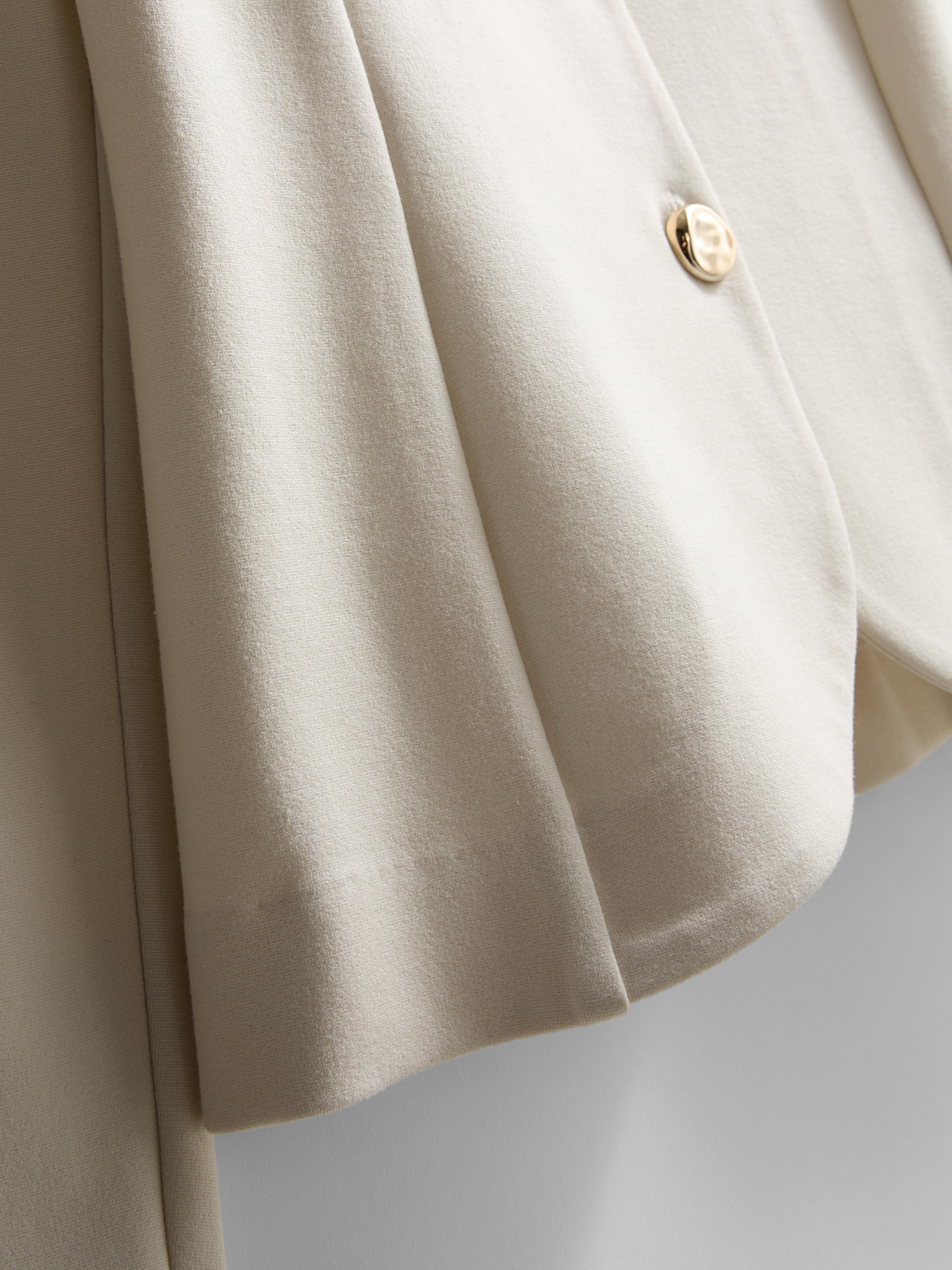 Fitted Button-Up Blazer