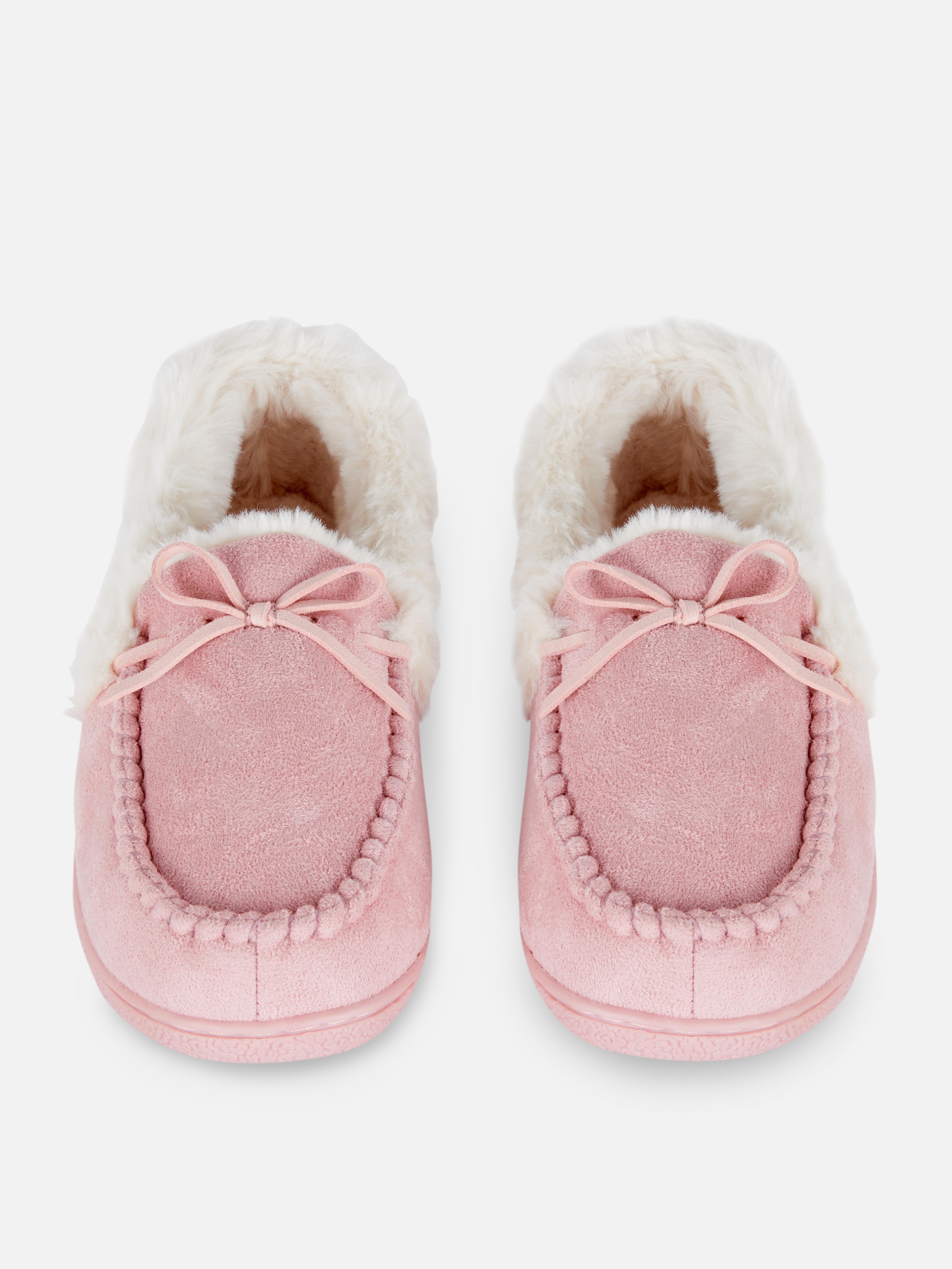 Faux Fur Apron Moccasin