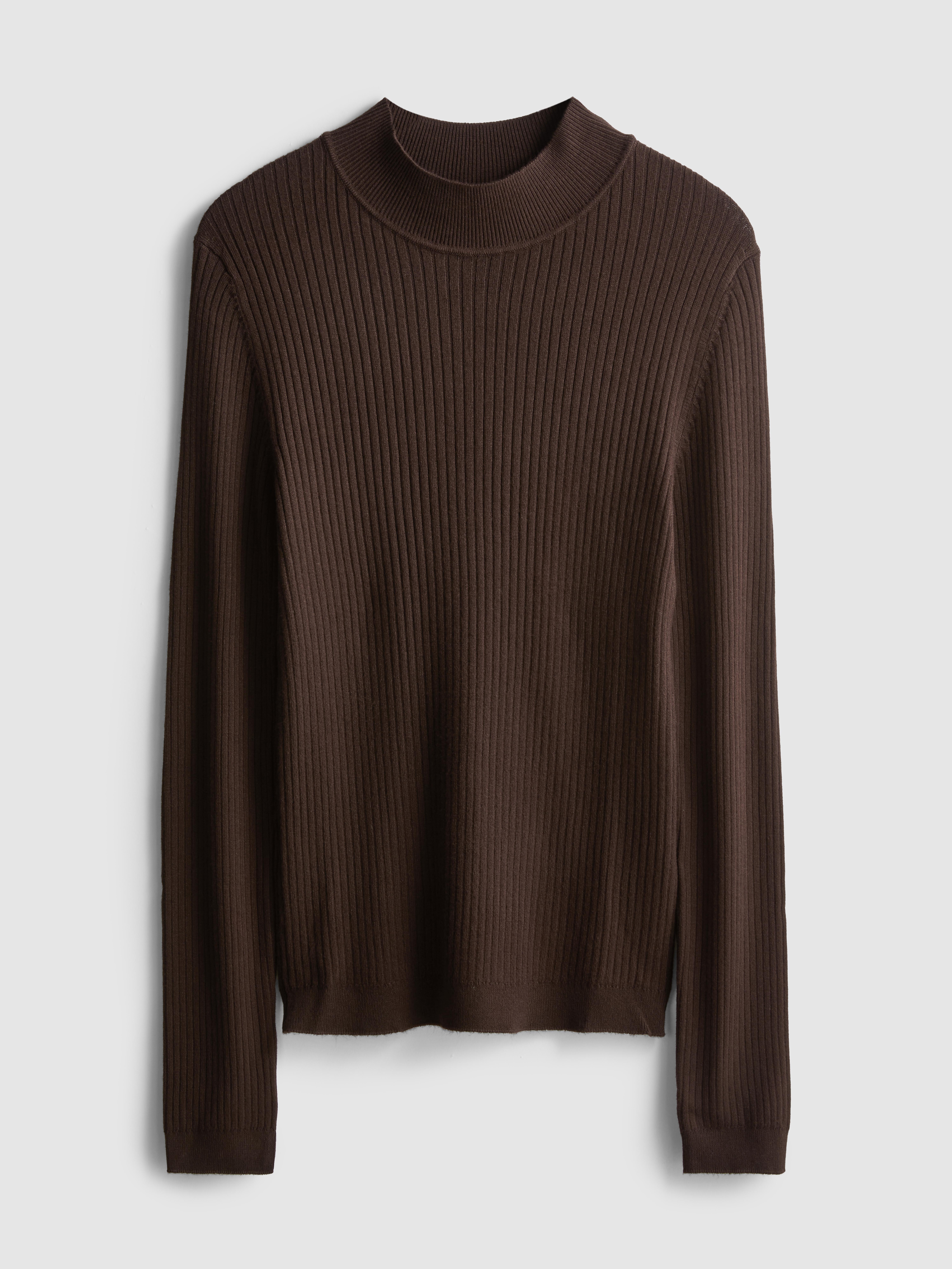 Ribbed Turtleneck Sweater