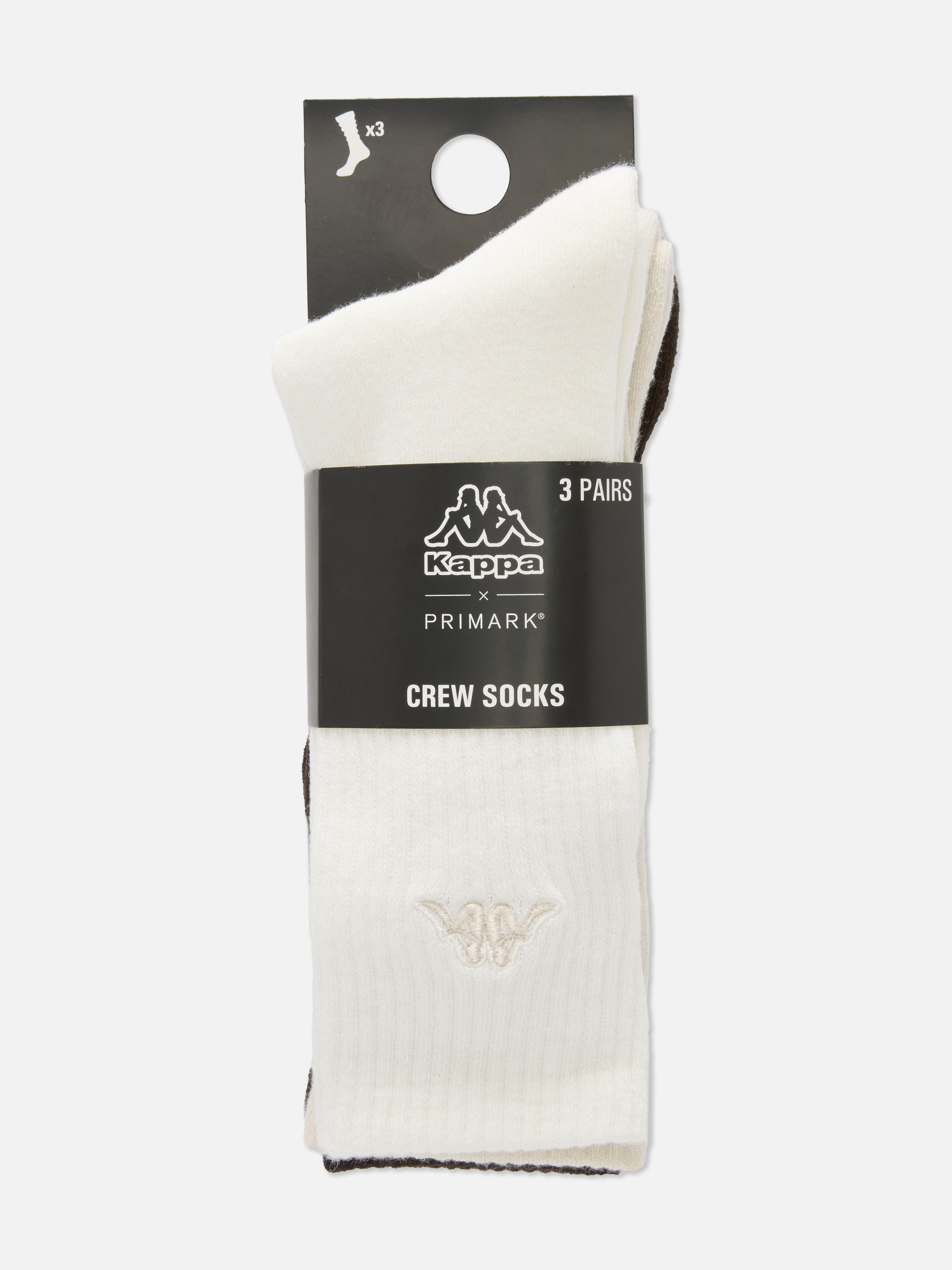 3pk Kappa Neutral Crew Socks